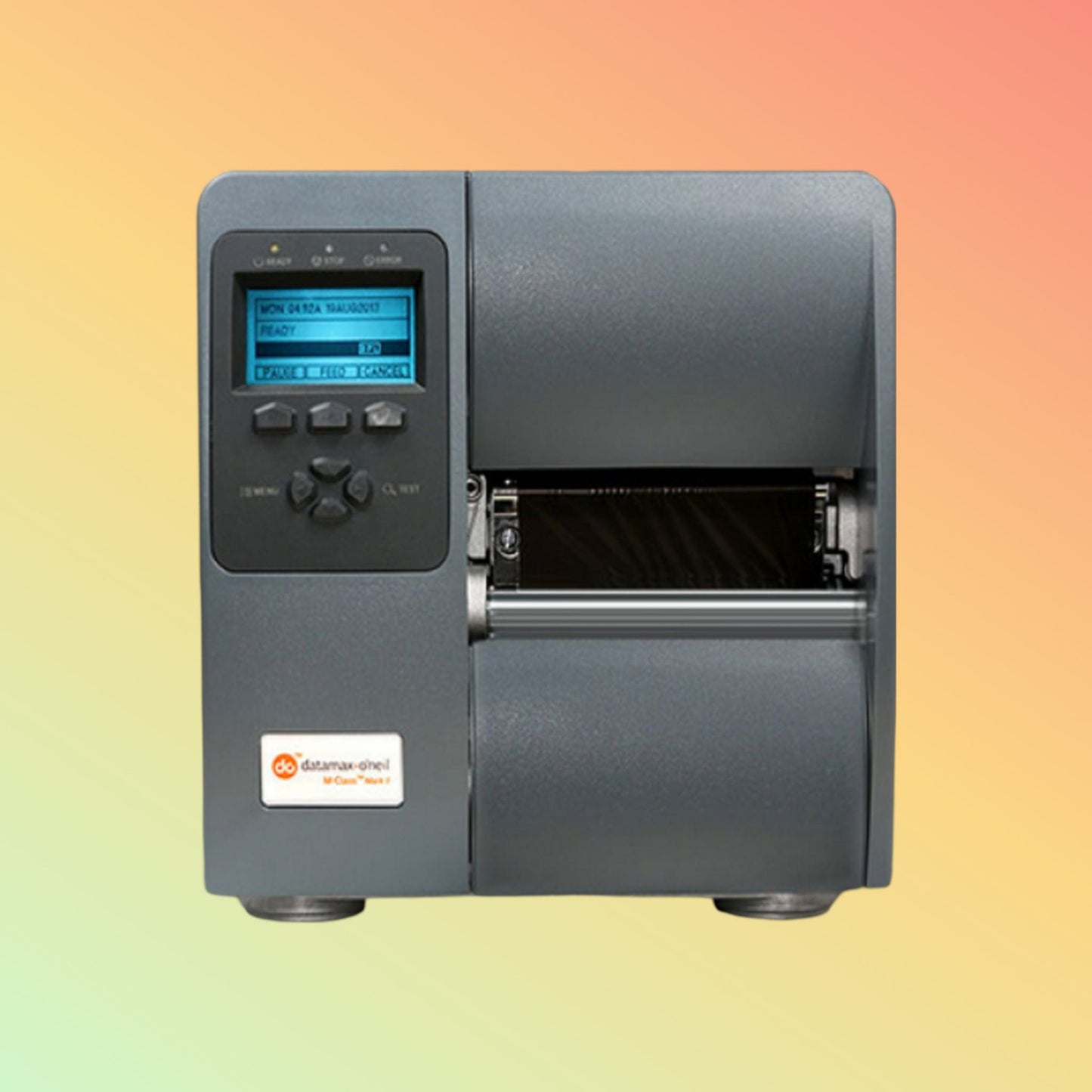 "Side view of the Honeywell M-4206 showcasing media capacity."