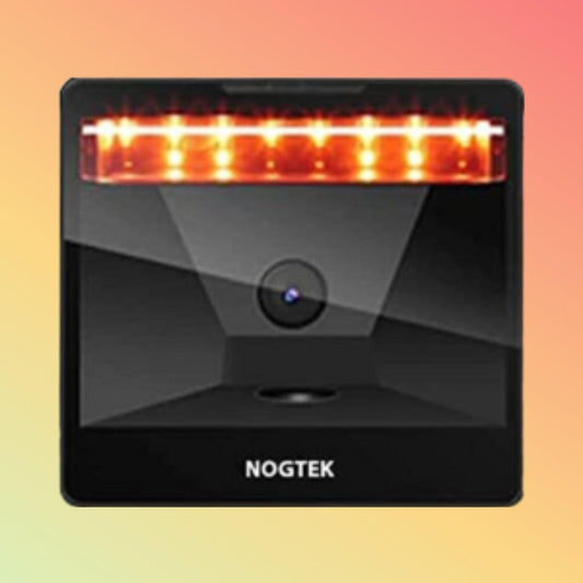 Hands-free operation with Nogtek NT-R5300 scanning a QR code