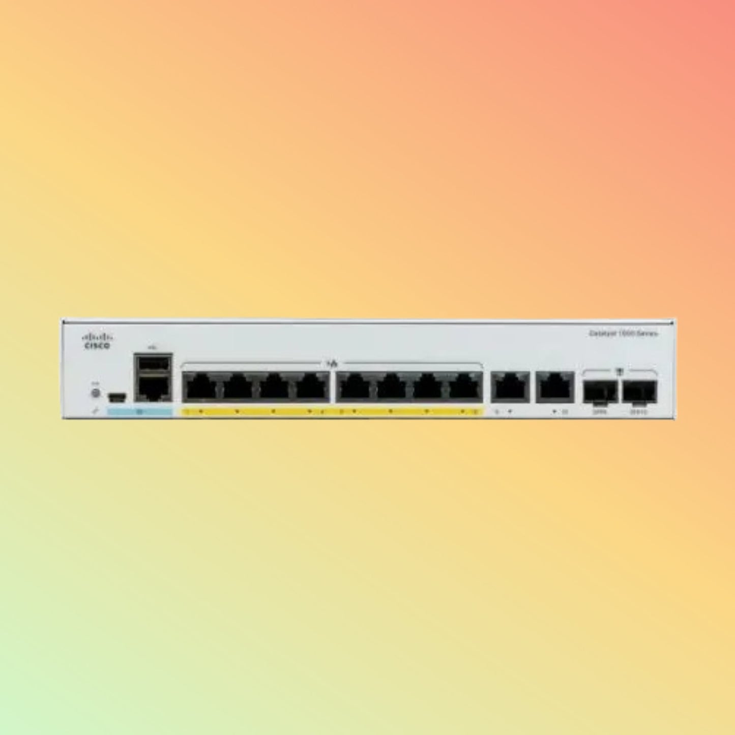 Cisco Catalyst 1000 – 20Gbps, 14.88Mpps, 8 PoE+ RJ45, 2 Combo Uplinks - NEOTECH