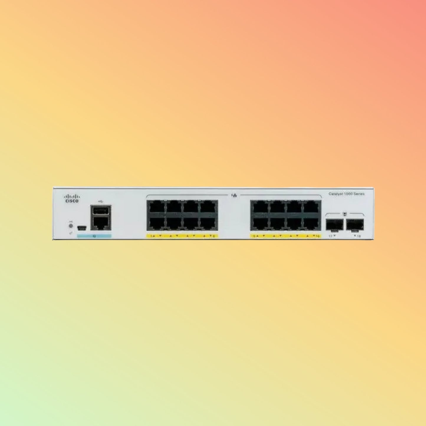 Cisco Catalyst C1000 - 16T - E - 2G - L – 36Gbps, 26.78Mpps, 16 RJ45, 2 SFP Uplinks - NEOTECH