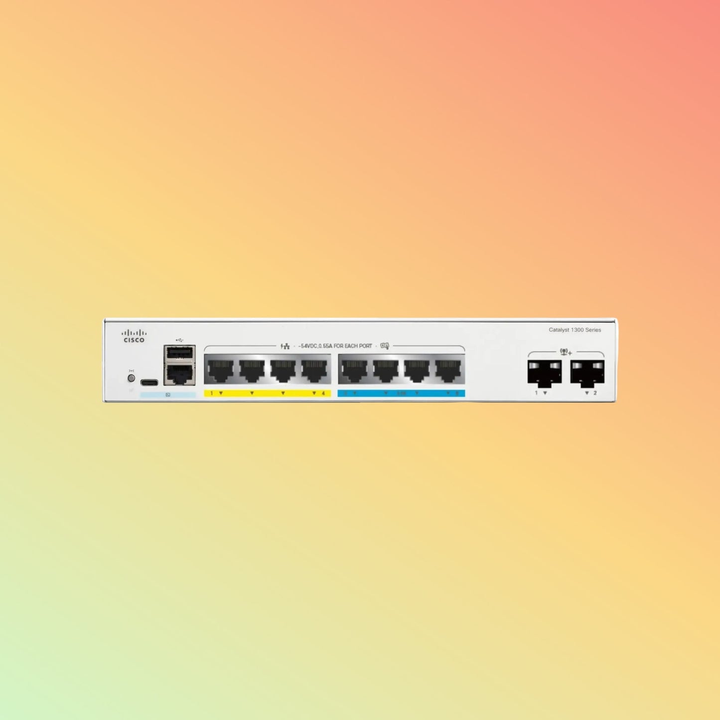 CISCO Catalyst C1300 – 56Gbps, 8xRJ45, 2xSFP+, 120W PoE - NEOTECH
