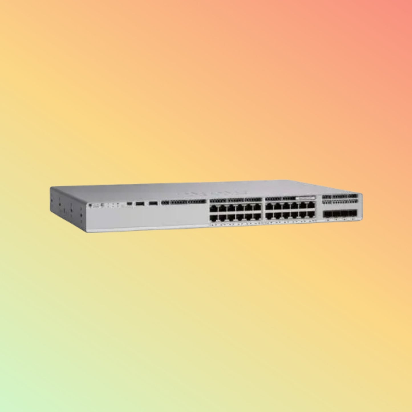 CISCO Catalyst C9200 Switch - 176 Gbps Switching Capacity, Throughput up to 261.9 Mpps, 740 PoE Capability, 48 x RJ45 - NEOTECH