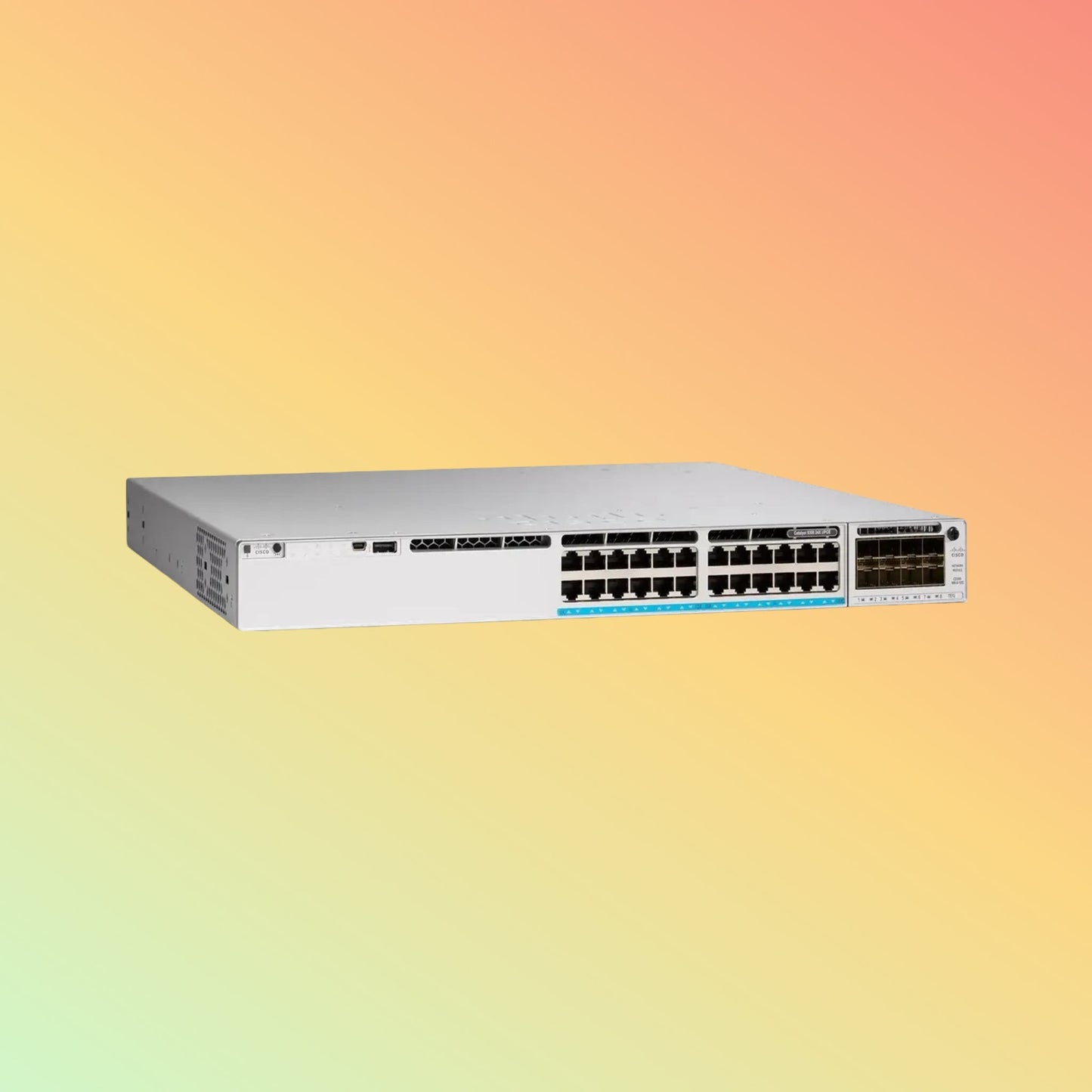 Cisco Catalyst C9300 – 640Gbps, 476.19Mpps, 560W PoE, 24 UPOE RJ45 - NEOTECH