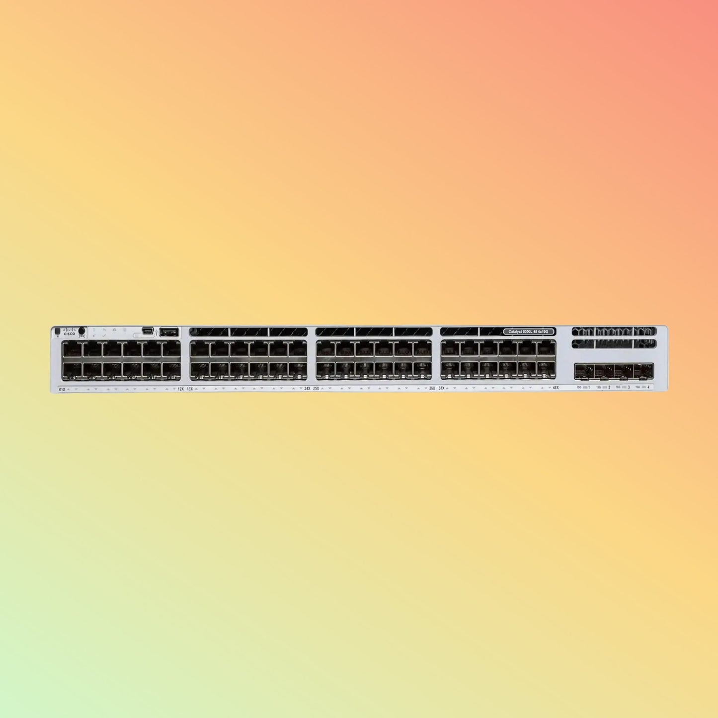 Cisco Catalyst C9300L – 176Gbps, 130.95Mpps, 505W PoE, 48 PoE+ RJ45, 4 SFP, Network Essentials - NEOTECH
