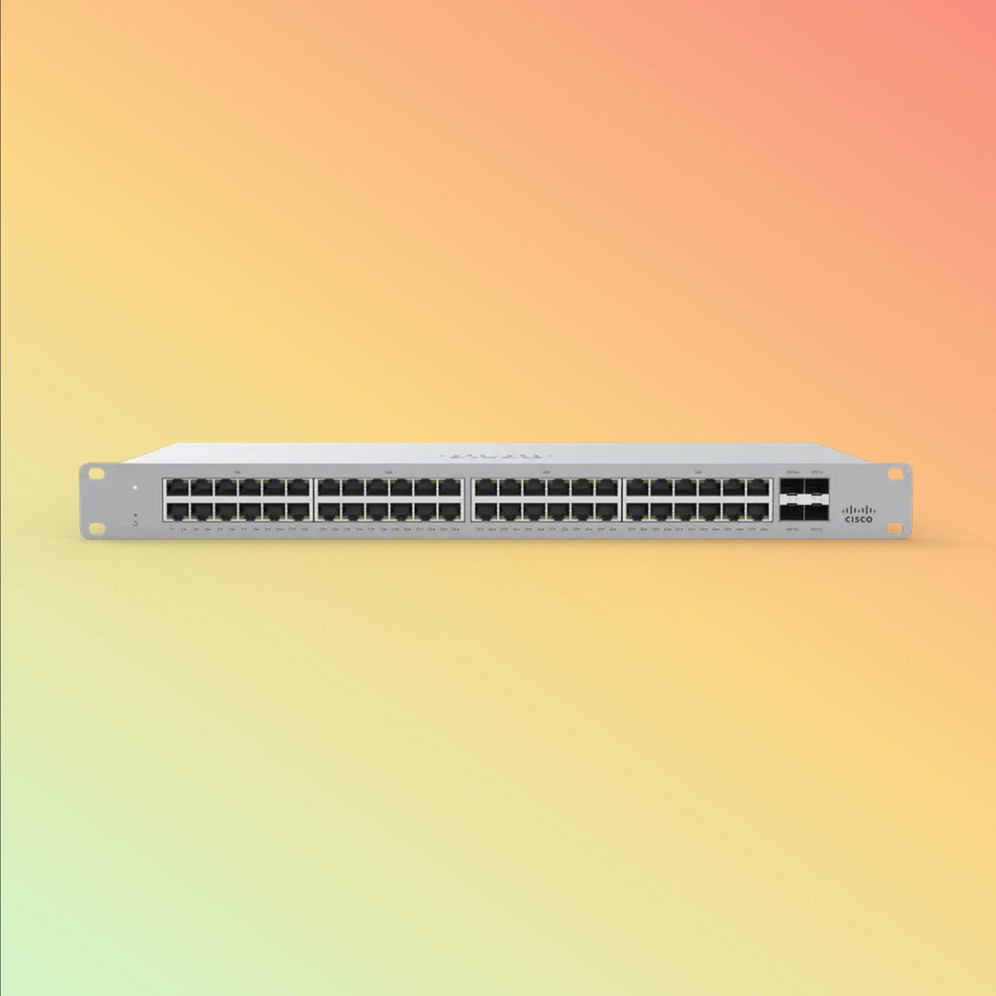Cisco Meraki MS120 – 104Gbps, 77.38Mpps, 370W PoE, 48 PoE RJ45, 4 SFP - NEOTECH