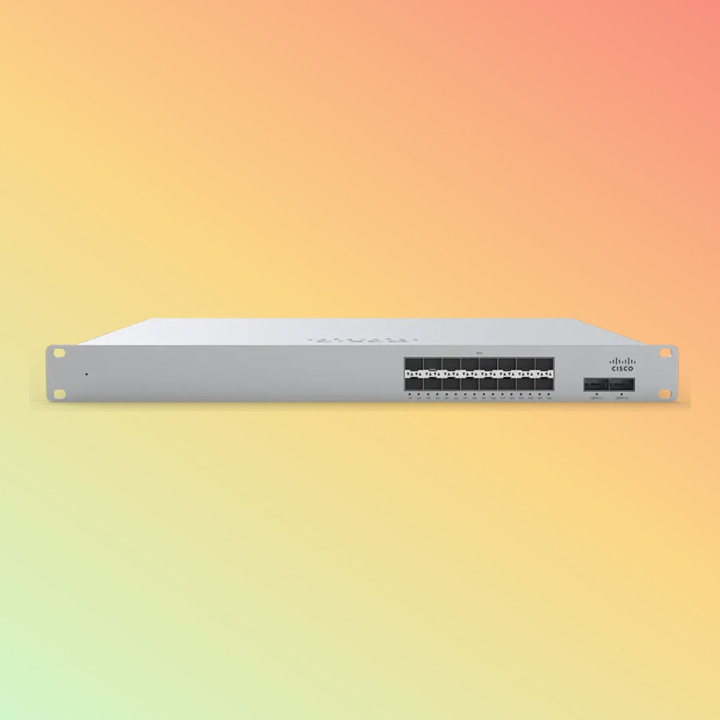 CISCO Meraki MS425 Switch - 480 Gbps Switching capacity, Throughput up to 160 Gbps, 16 x SFP+ RJ45, 2 x QSFP+ uplink - NEOTECH