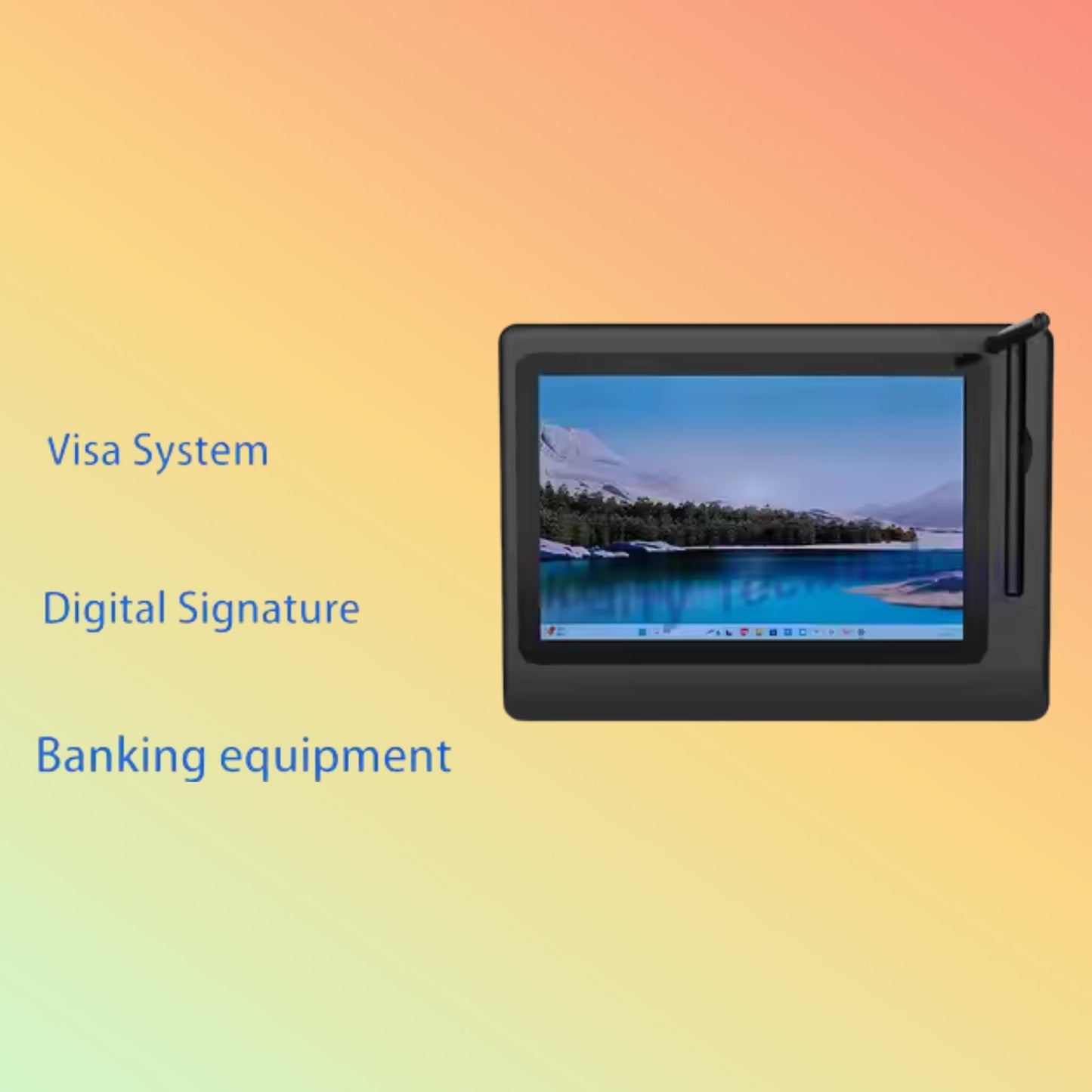 Enterprise Electronic Signature Pad Paperless Signature Approval Screen 10.1inch 2048 Level With Stylus SDK Development - NEOTECH