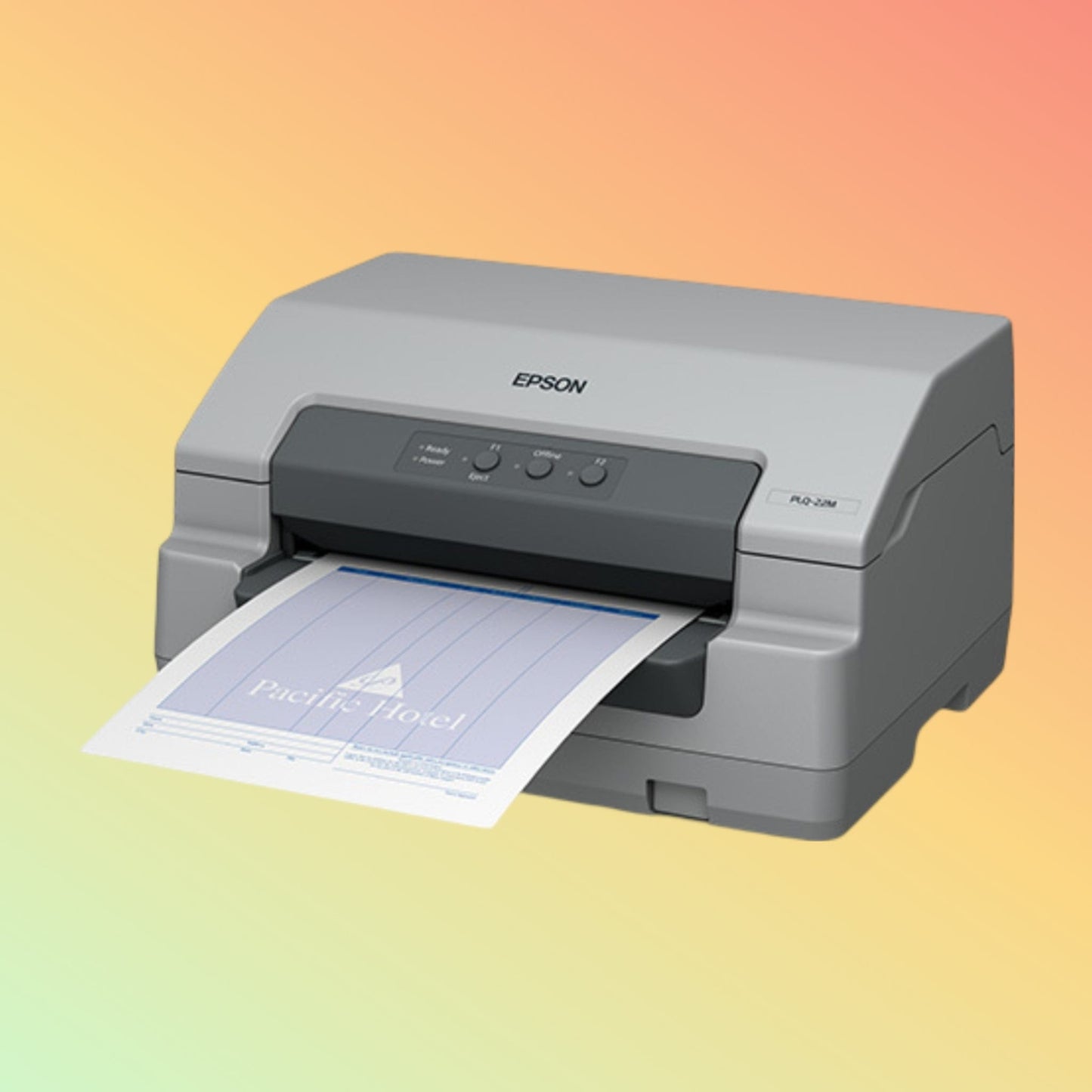 Epson Printer Printing Passbook Close-Up