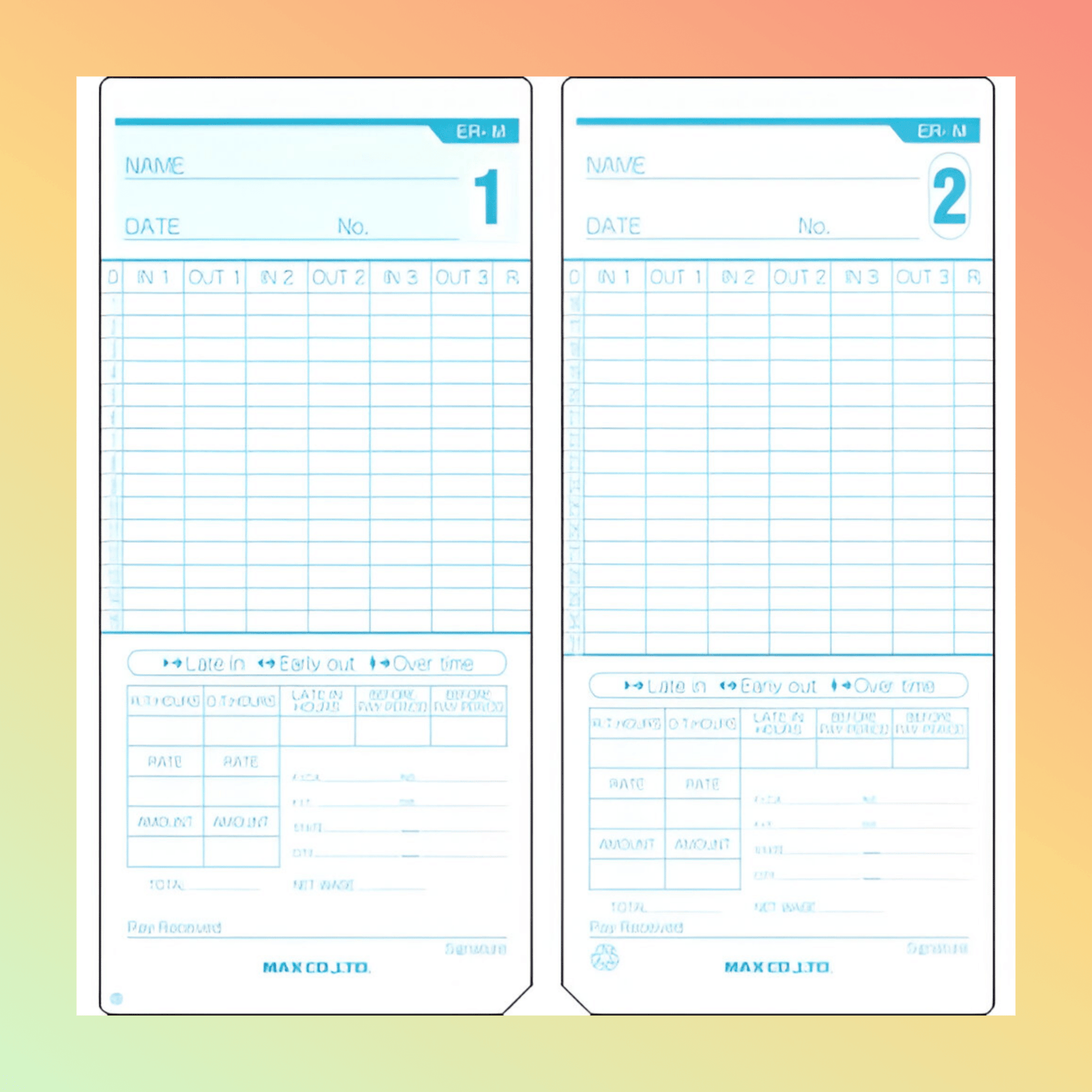 ER - M Monthly Time Cards - NEOTECH