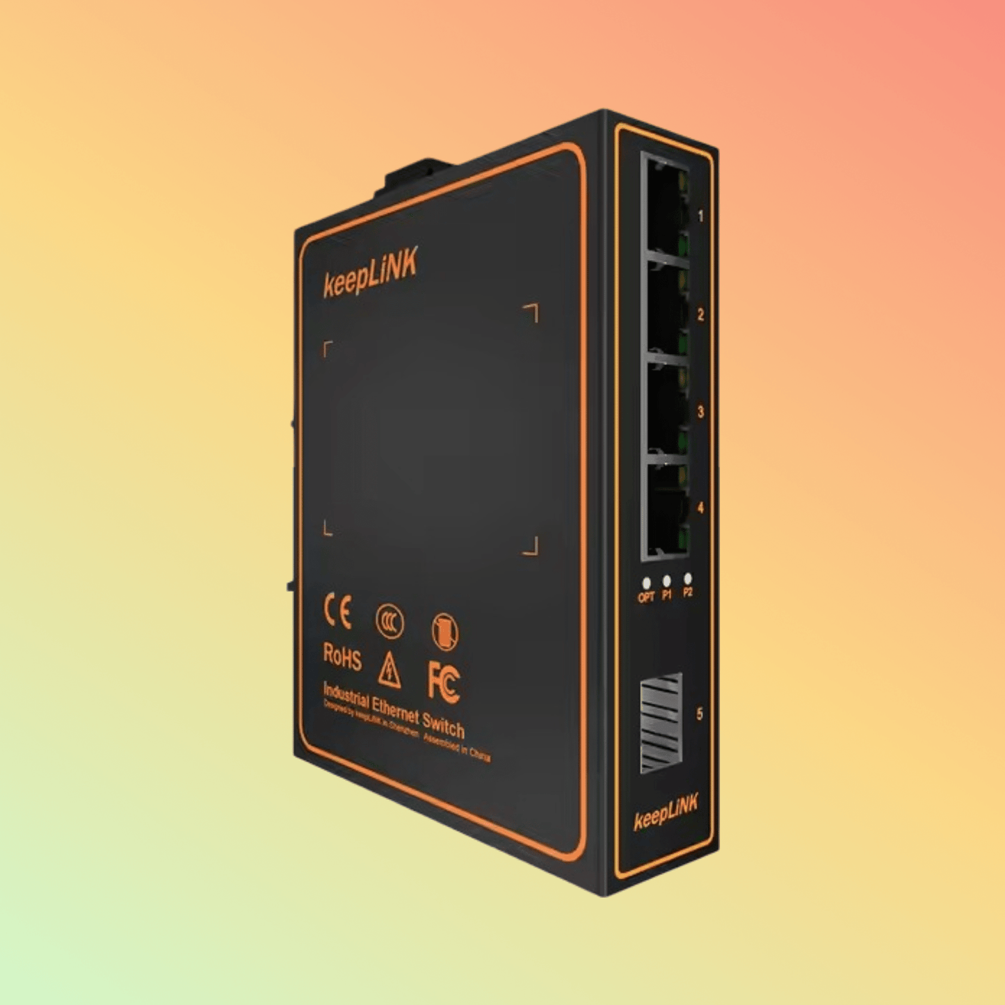 Fast Ethernet 4 - port network switch 12V 10/100Mbps communication equipment fanless design - NEOTECH