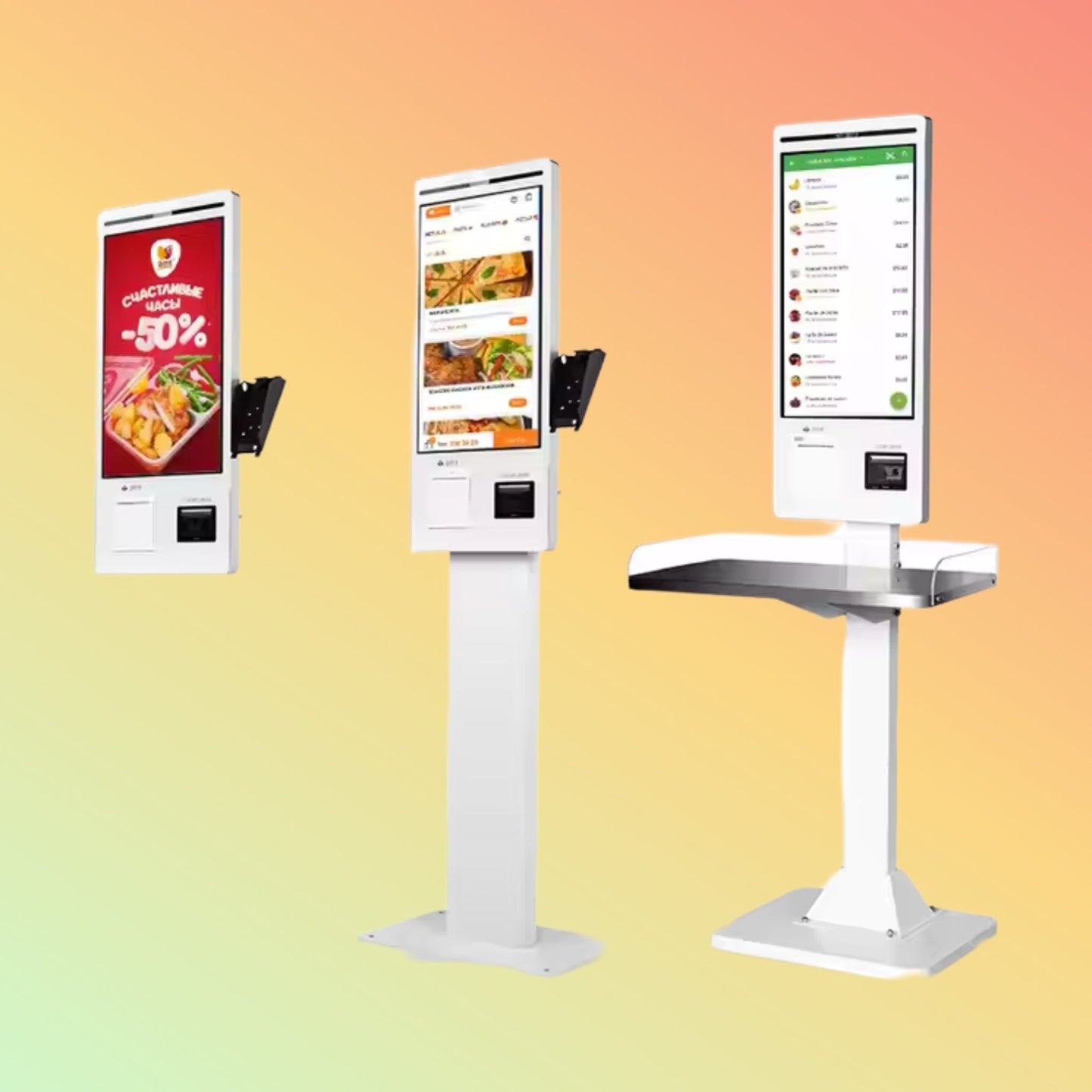 Geesung 21.5 Inch Self Order Checkout Payment Touch Screen Kiosk - NEOTECH
