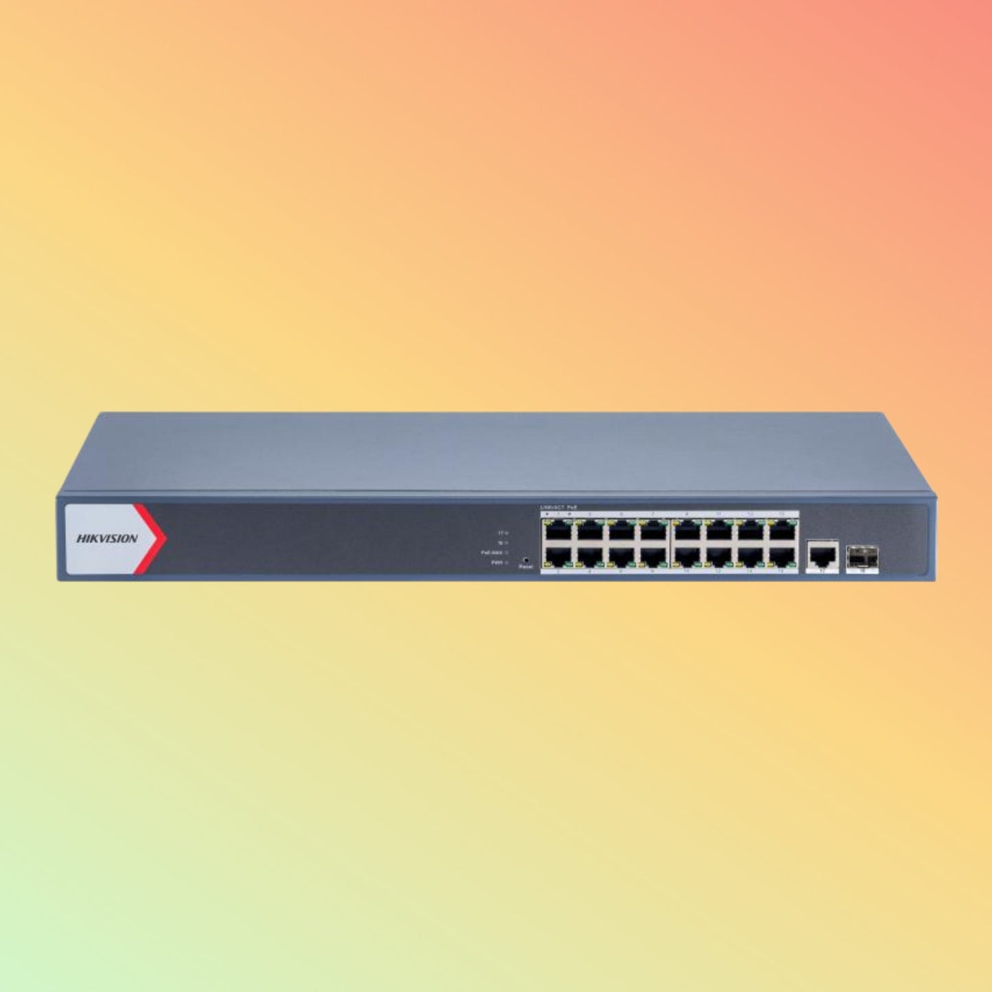 Hikvision DS - 3E1518P - EI 16 Port Gigabit Smart POE Switch - NEOTECH