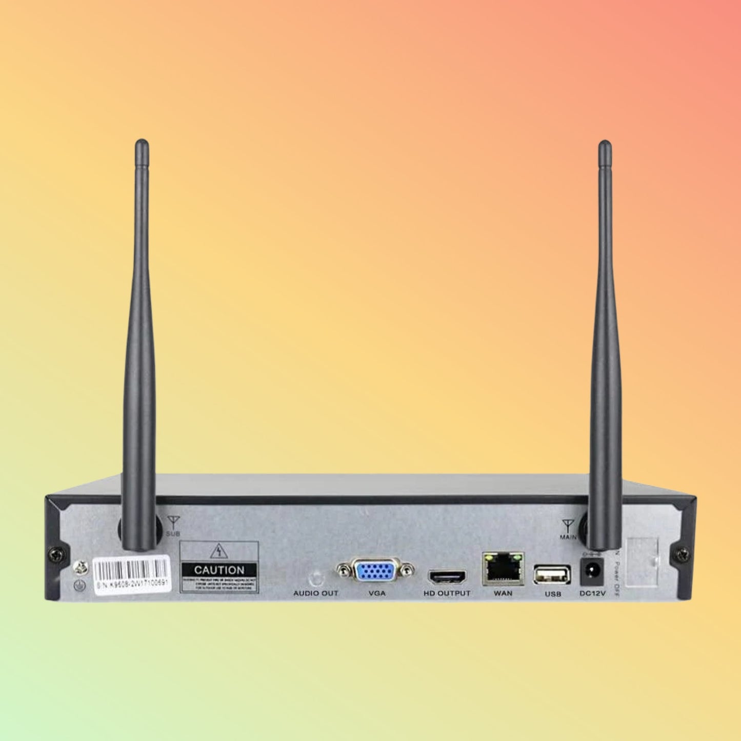 Hiseeu 16CH 3MP/1080P/960P Network Video Recorder for Hiseeu Wireless Security Camera Systems, without HDD - NEOTECH