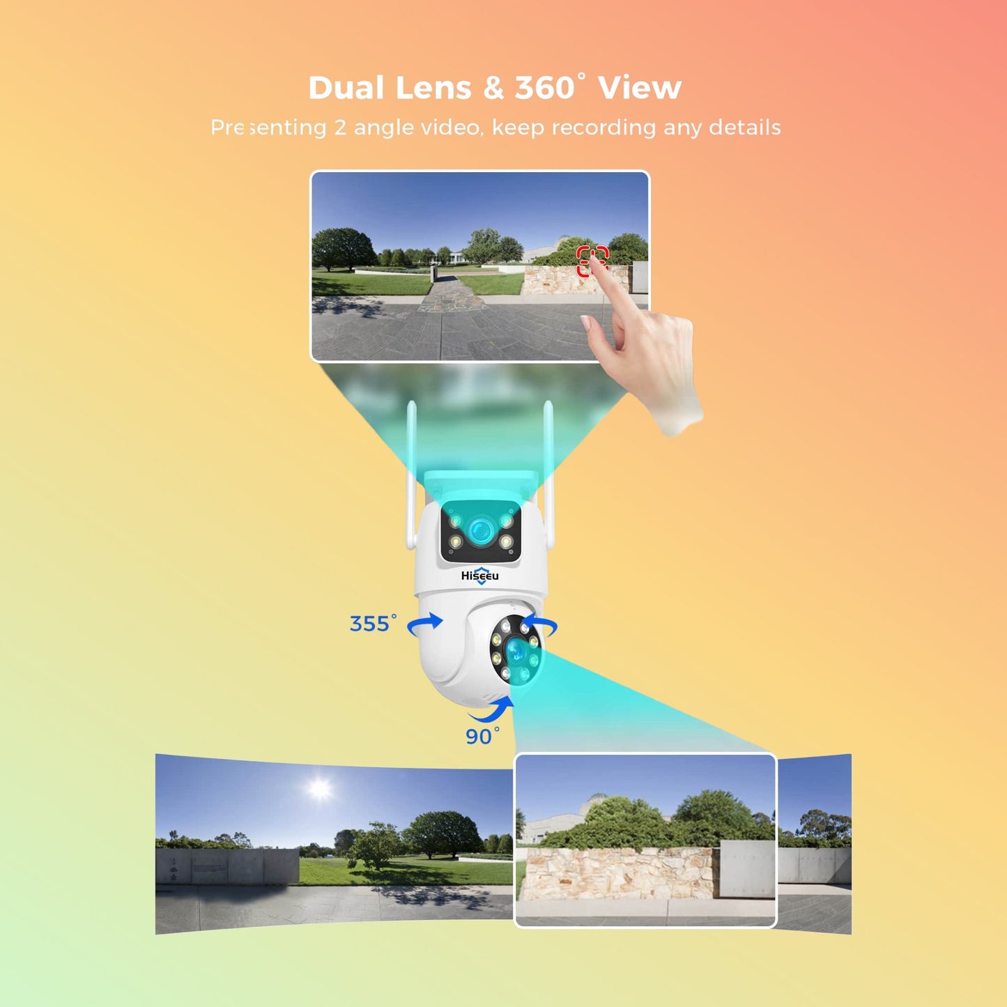 Hiseeu 2K Dual Lens Wireless Security System – 4K NVR, 1TB HDD, 16CH - NEOTECH
