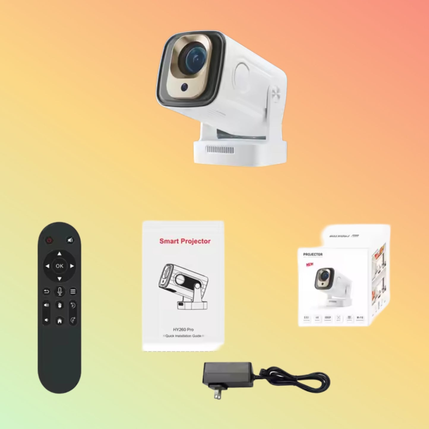HY260 Pro Mini 4K Projector Android 11 WiFi LCD 1080P Portable - NEOTECH