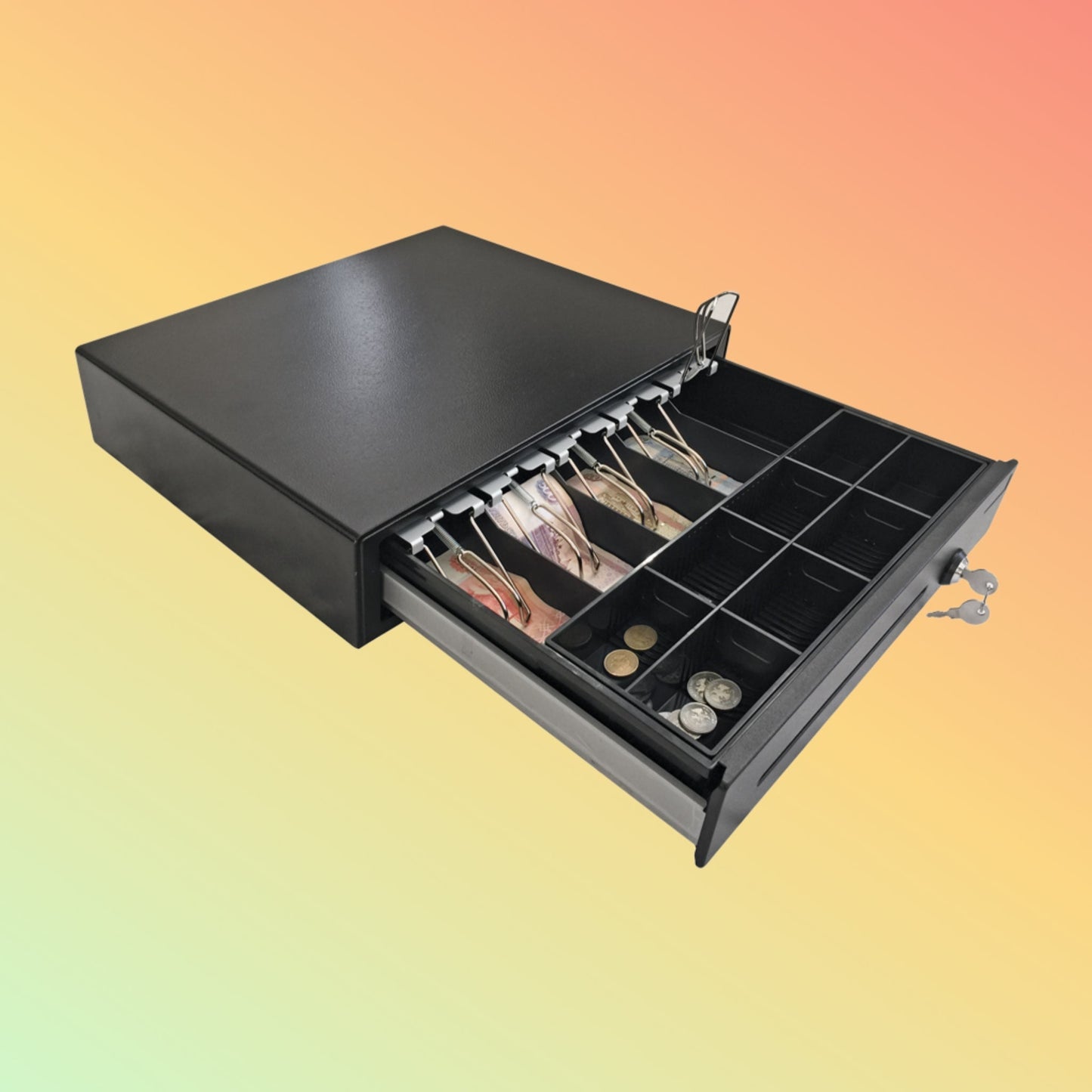 Ibocode Light - Duty Fully Removable Money Box Bill Coin Tray Cash Register Drawer For Supermarket Bar Coffee Shop Restaurant - NEOTECH