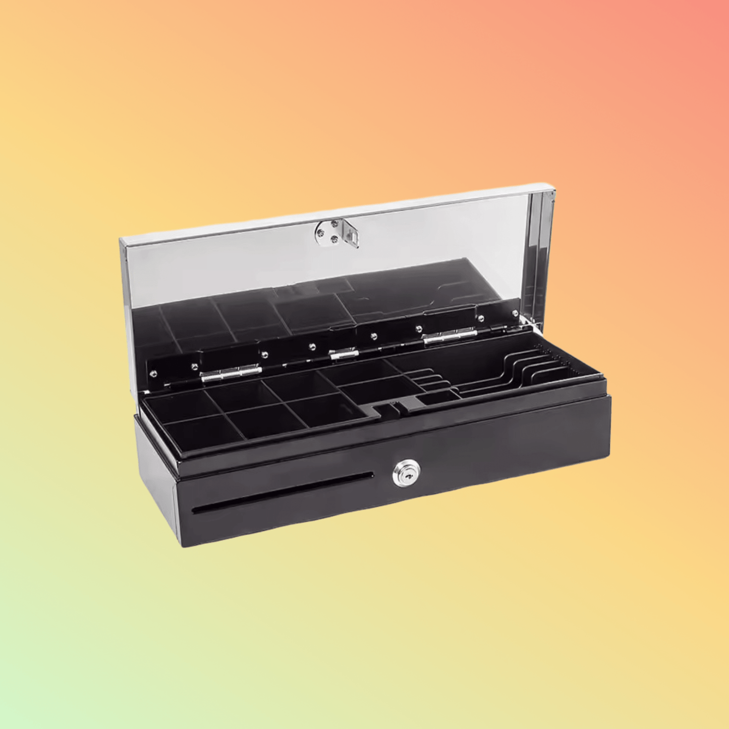 Kasrow KFT460 stainless cash drawer w/ thermal printer - NEOTECH