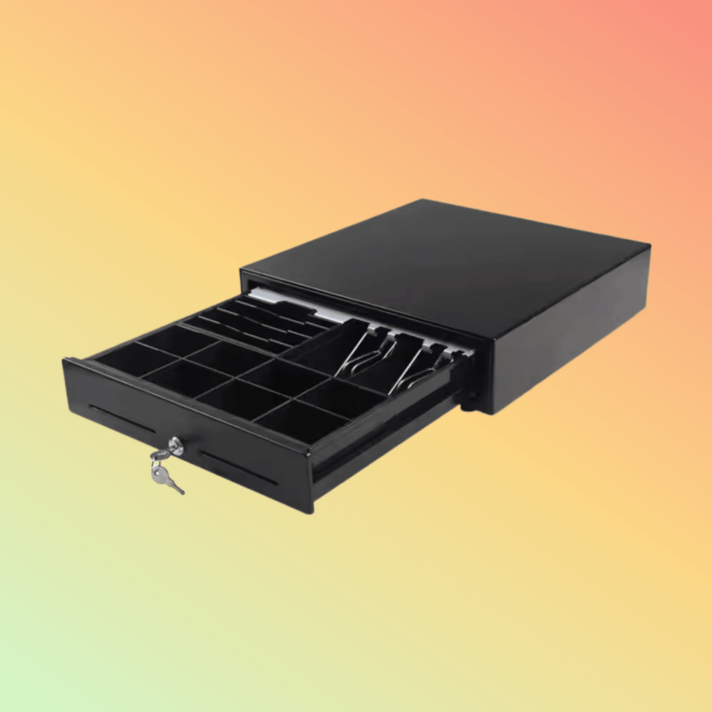 Kasrow POS Cash Register Money Drawer with Removable Tray RJ11/RJ12 Key Lock DC24V 6Bills - NEOTECH