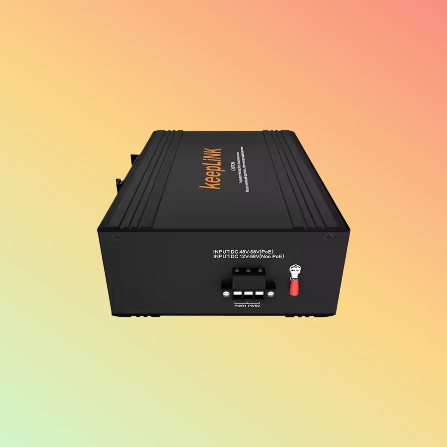 keepLiNK 1000Mbps RJ45 Full/Half Duplex POE Industrial Media Converter - NEOTECH