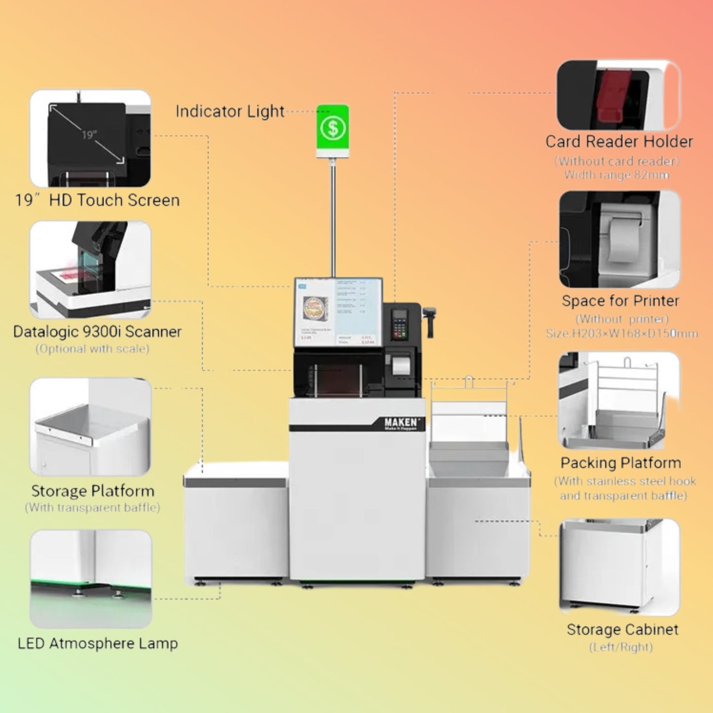 Maken Android Self - Checkout Kiosk | Retail Automation - NEOTECH