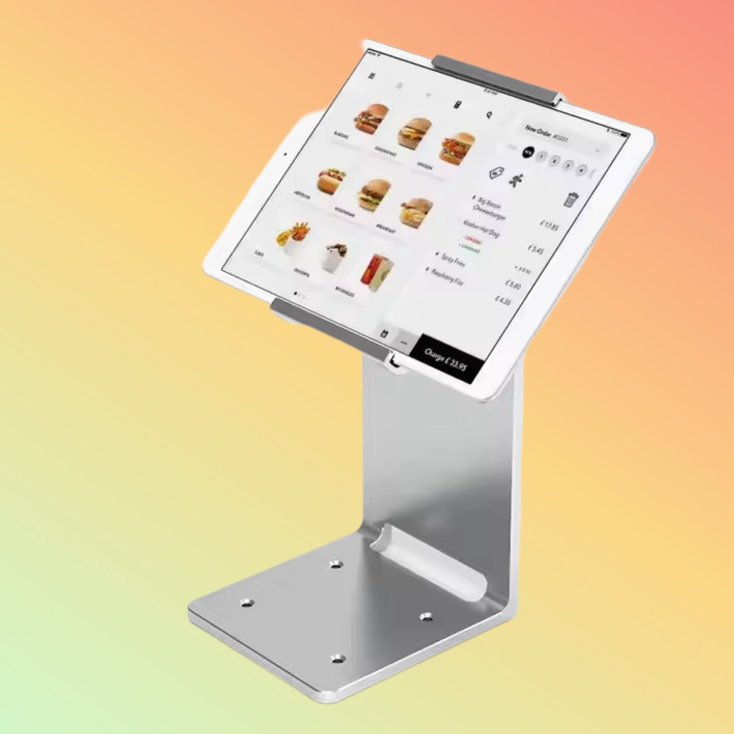 MAKEN Desktop Security Display Flip Back And Forth 145 Degrees Aluminum Tablet Pos Stand For Ipad - NEOTECH