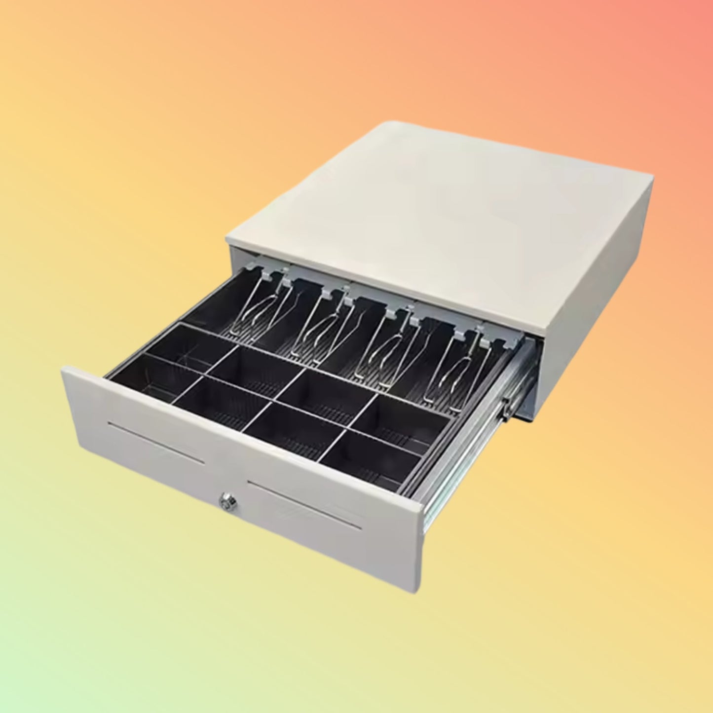 MAKEN Manufacturer Factory POS Adjustable Coin Tray Electrical Safe SK - 425 Small Cash DrawerMAKEN Manufacturer Factory POS Adjustable Coin Tray Electrical Safe SK - 425 Small Cash Drawer - NEOTECH
