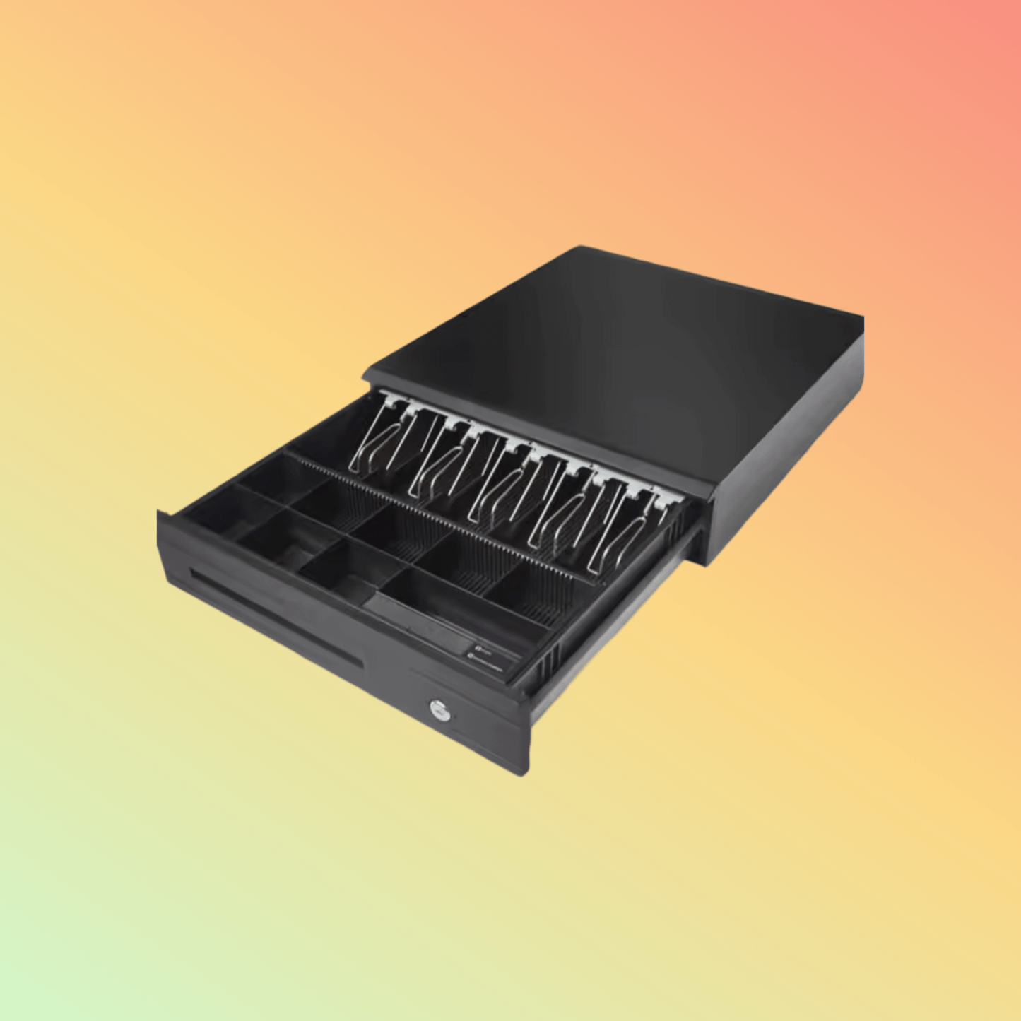 MAKEN MK - 425 5 bill 8 coin metal supermarket safe pos stainless cash drawer with key lock - NEOTECH