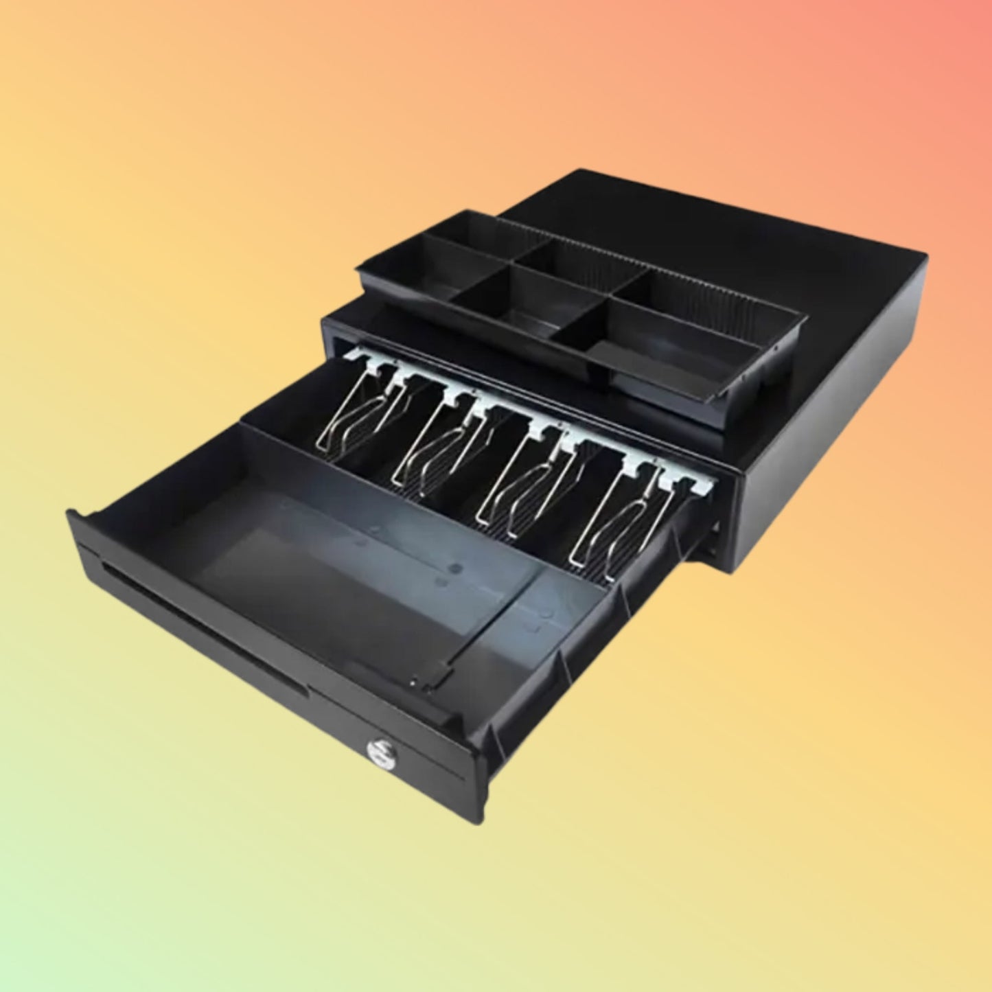 MAKEN SK - 410 High Quality RJ11 Black Heavy Duty Money Safe Cash Drawer Box - NEOTECH