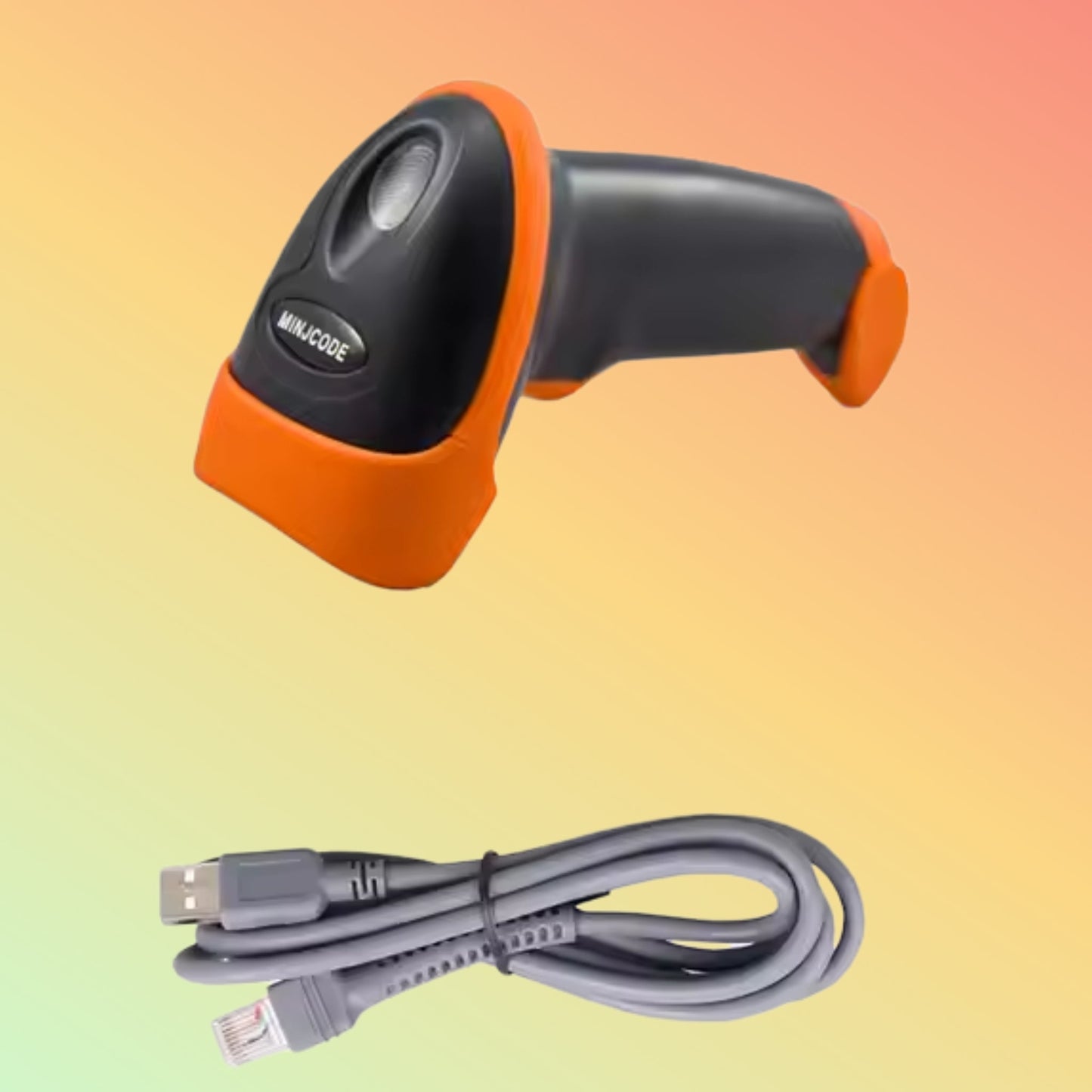 MiNJCODE MJ2818 2D Wired Supermarket USB CMOS QR Code Scanner POS Barcode Scanner - NEOTECH