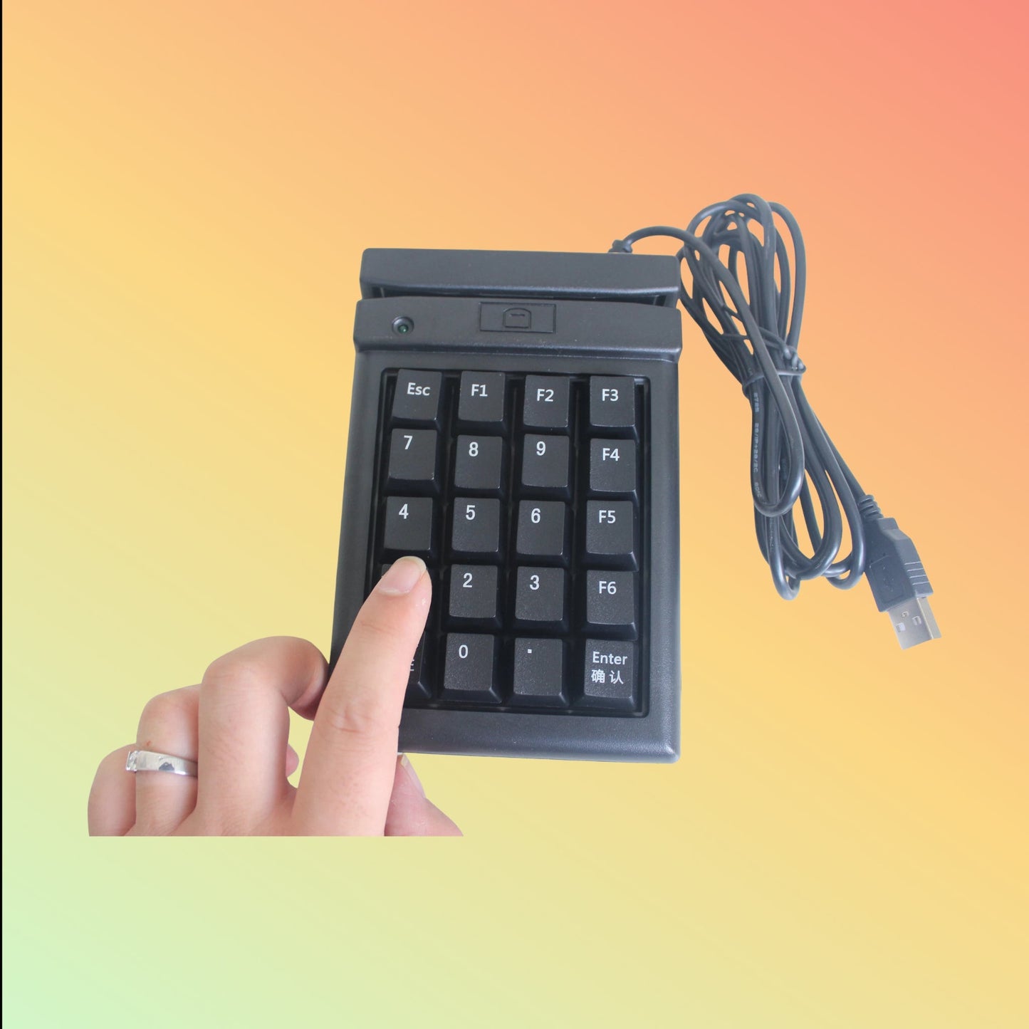 Ocom (KB20R) 20keys Key Pad with Triple Tracks Magnetic Card Reader - NEOTECH
