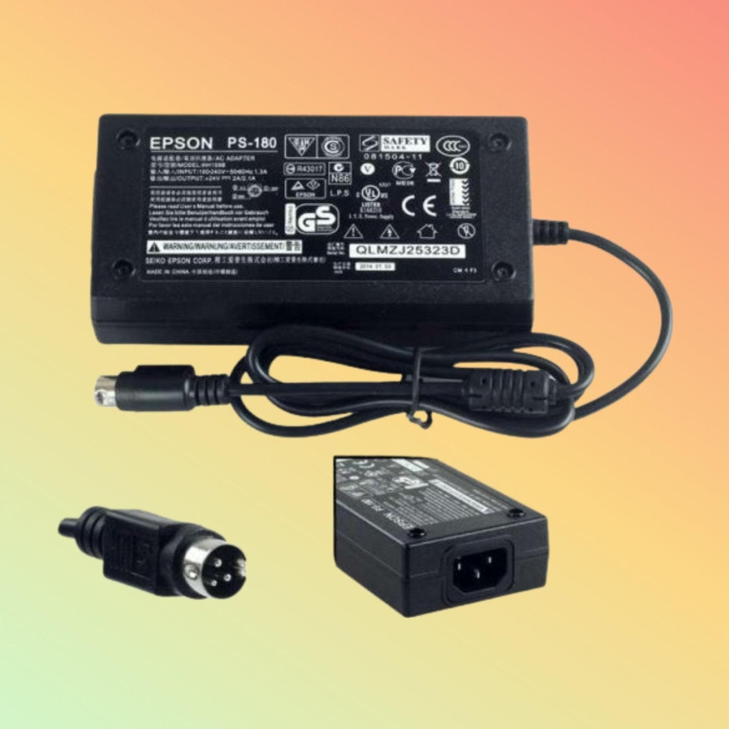 Side view showcasing compact design of Epson PS-180-24V.