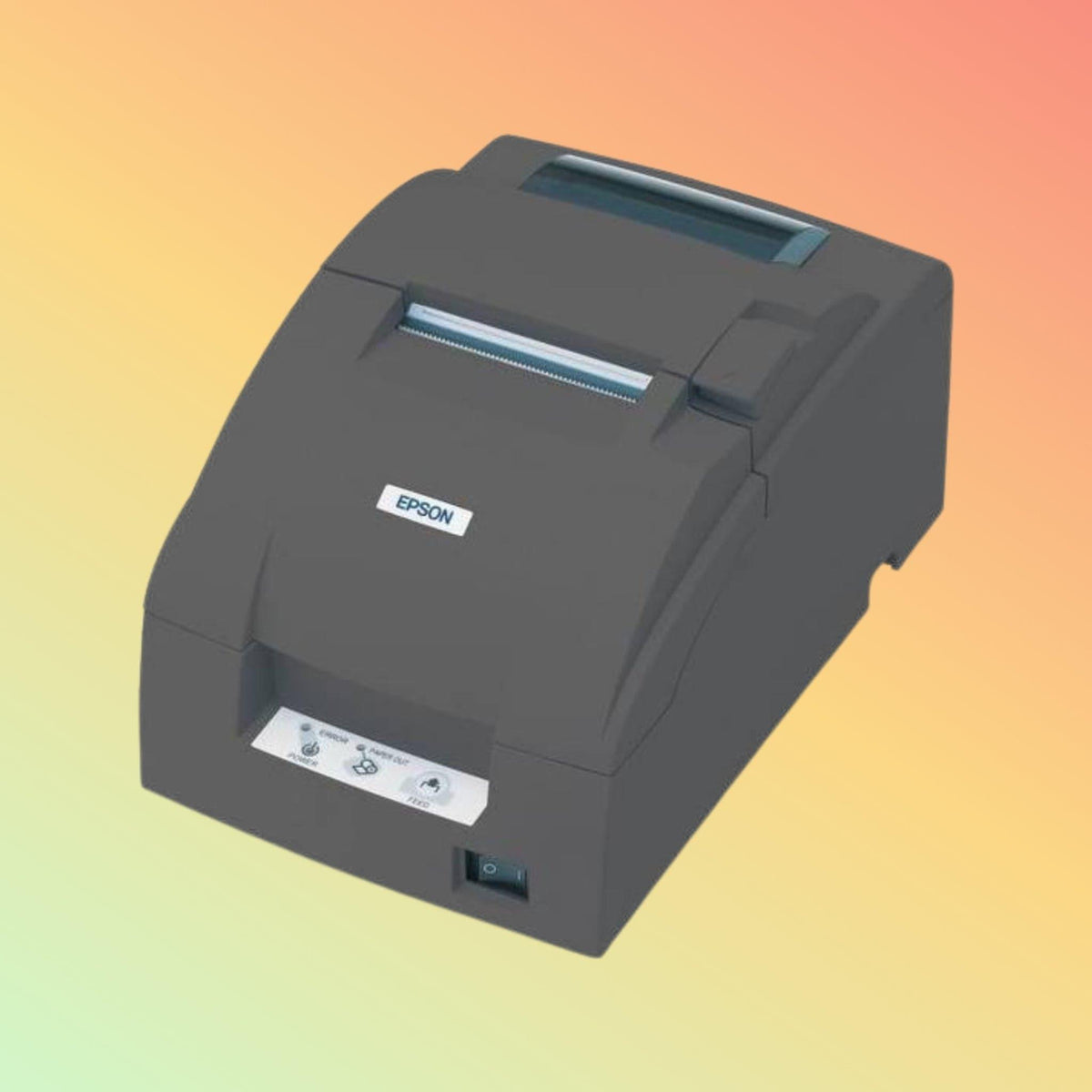 Side view of the Epson TM-U220B showing compact design.
