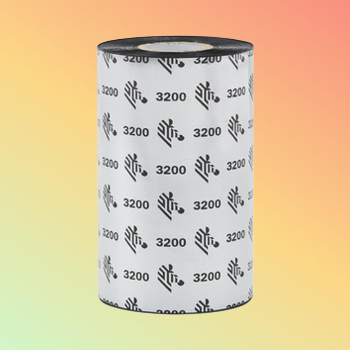 "Zebra 1600 Ribbon installed in thermal transfer printer."