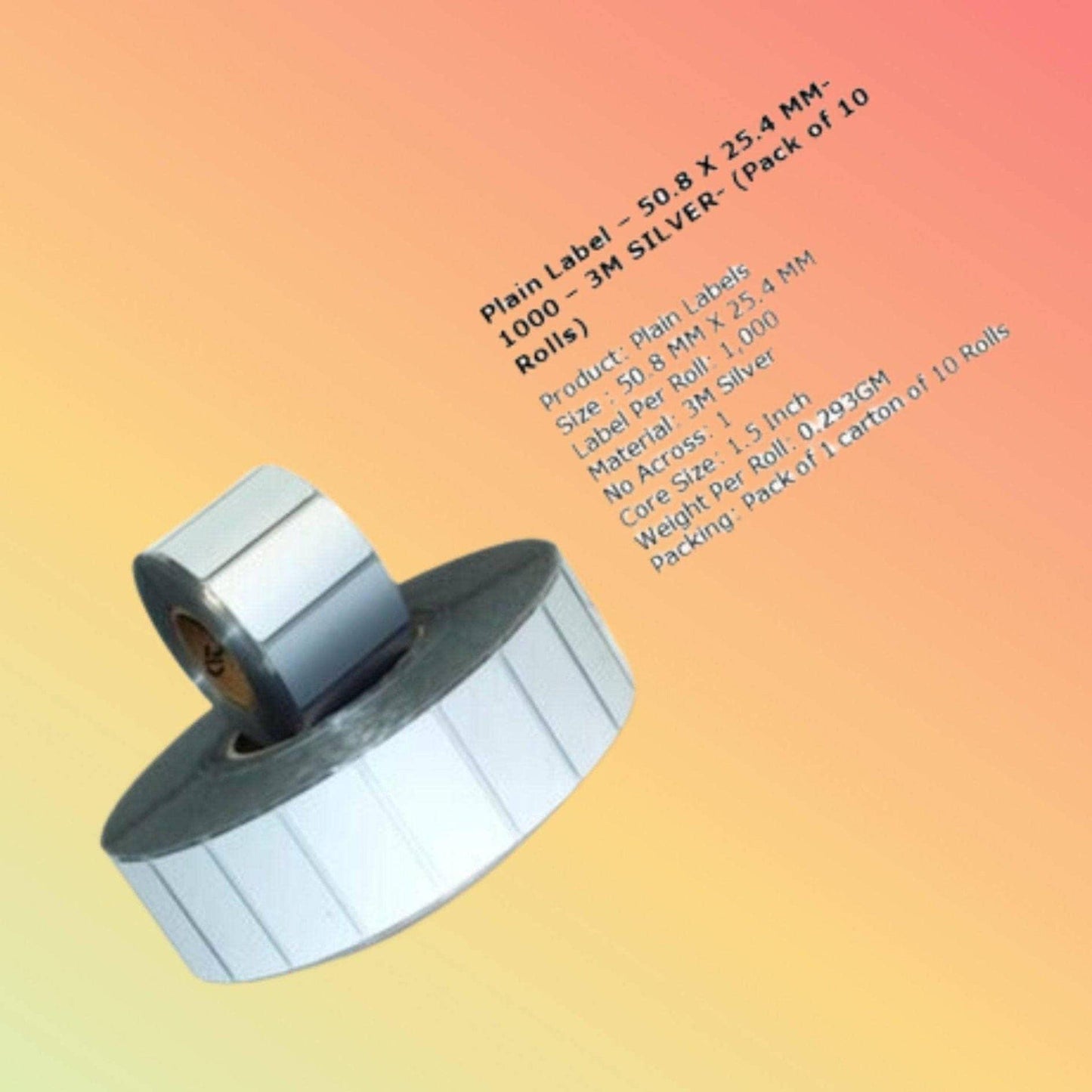 High-performance 3M synthetic label applied on equipment