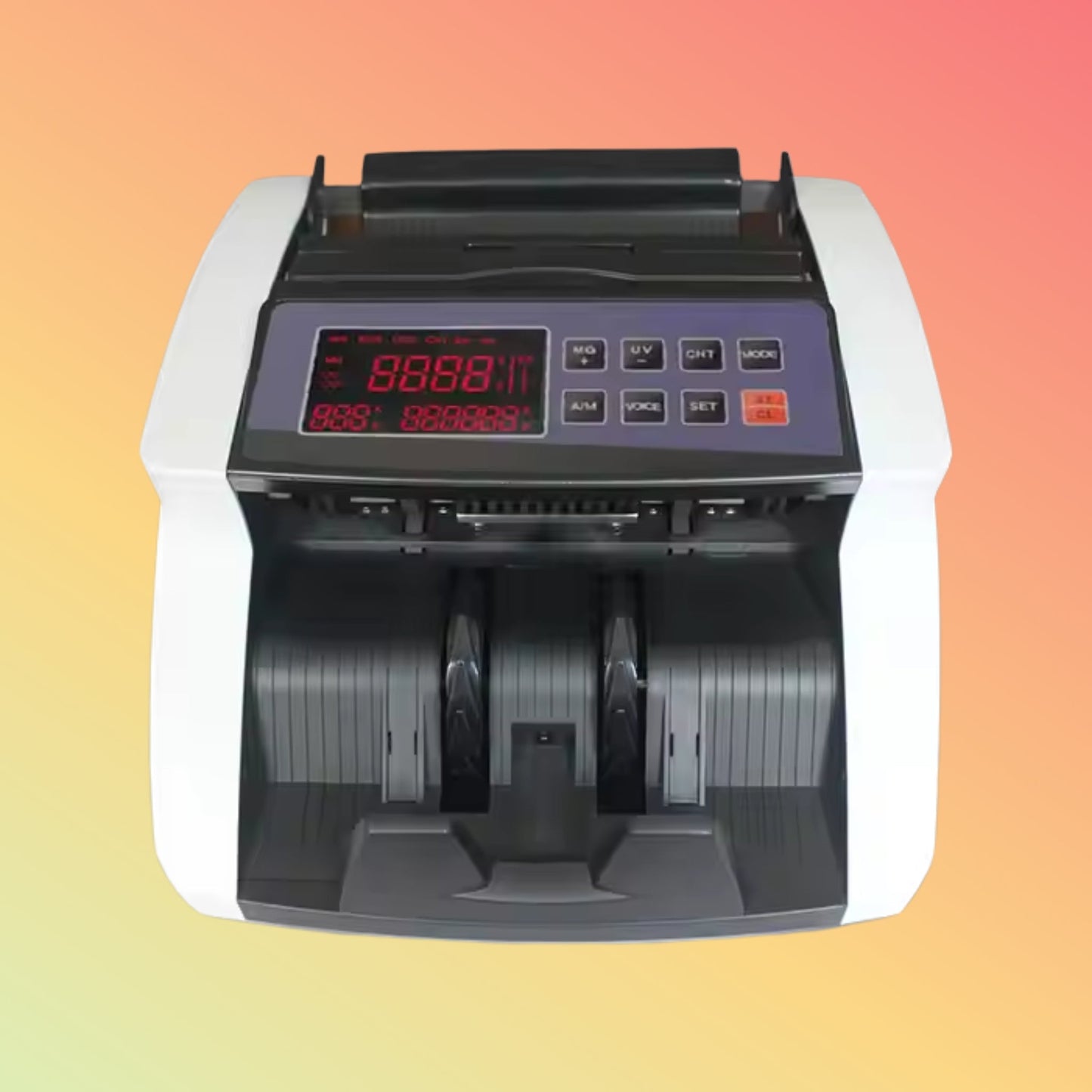 UN - 16 Multi Currency Count Paper Bill Machine Banknote Detecting MG UV Cash Detector Money Counter for ADD BAT Function - NEOTECH