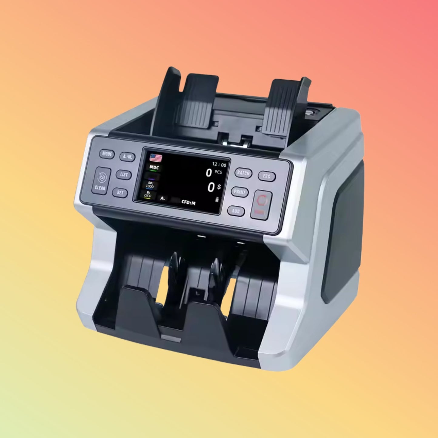 UN - 70A Money Counter Counting Machine Top Currency Detector Money Detector Machine Bill Counter for Office - NEOTECH