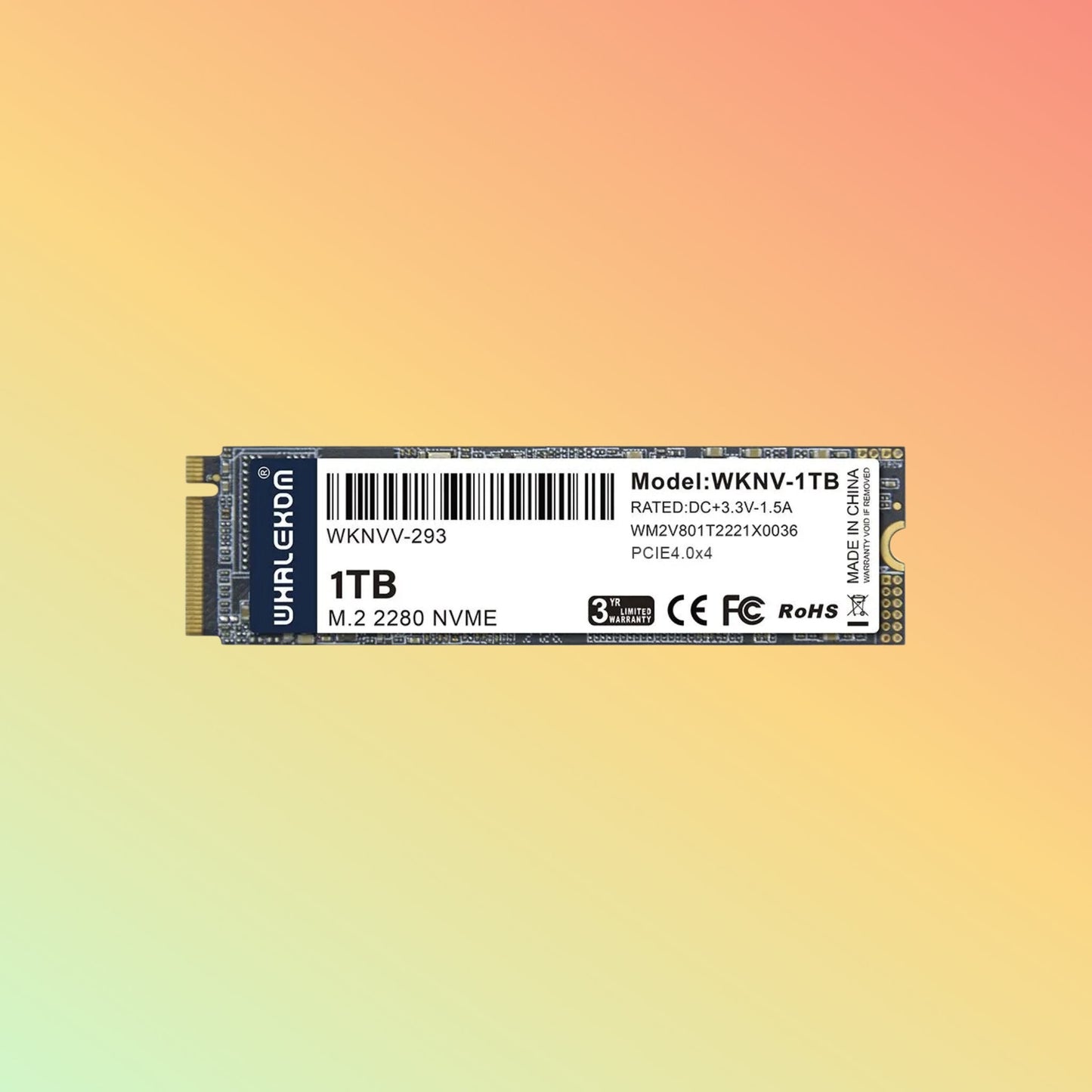 Whalekom M.2 2280 PCIE4.0x4 NVME SSD 1TB - NEOTECH