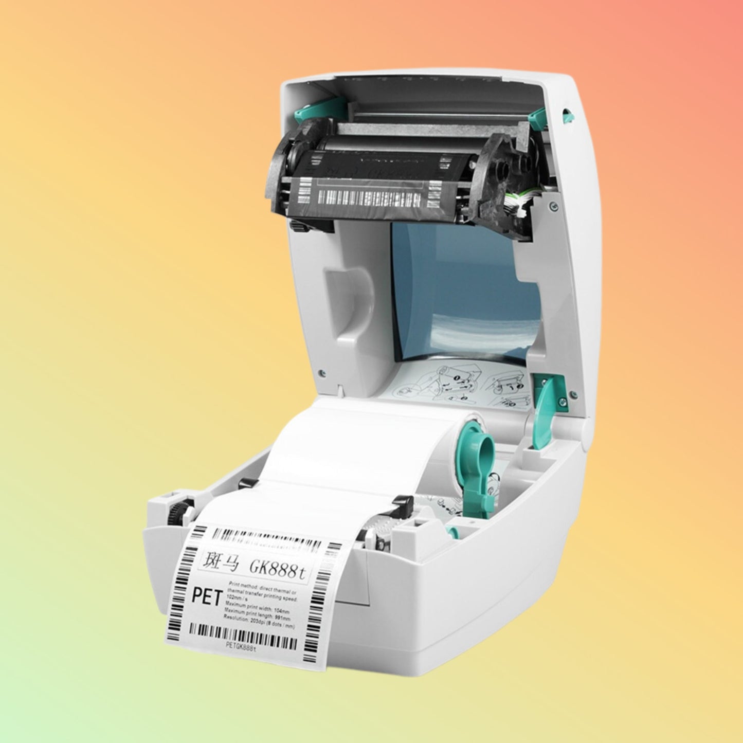 Zebra Gk888T Direct & Thermal Transfer Barcode Label Printer | 203Dpi - NEOTECH