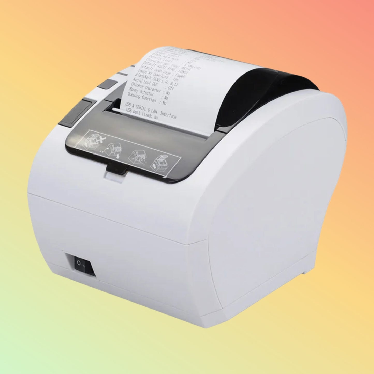 Zywell receipt printer ZY306 3" 80mm direct thermal pos printer with auto cutter tickets printer Desktop 80 Receipt Printer - NEOTECH
