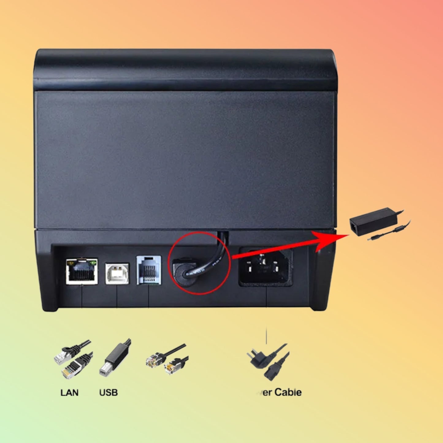 ZYWELL ZY808 Event Ticket Thermal Printer 80mm POS Machine Thermal - NEOTECH