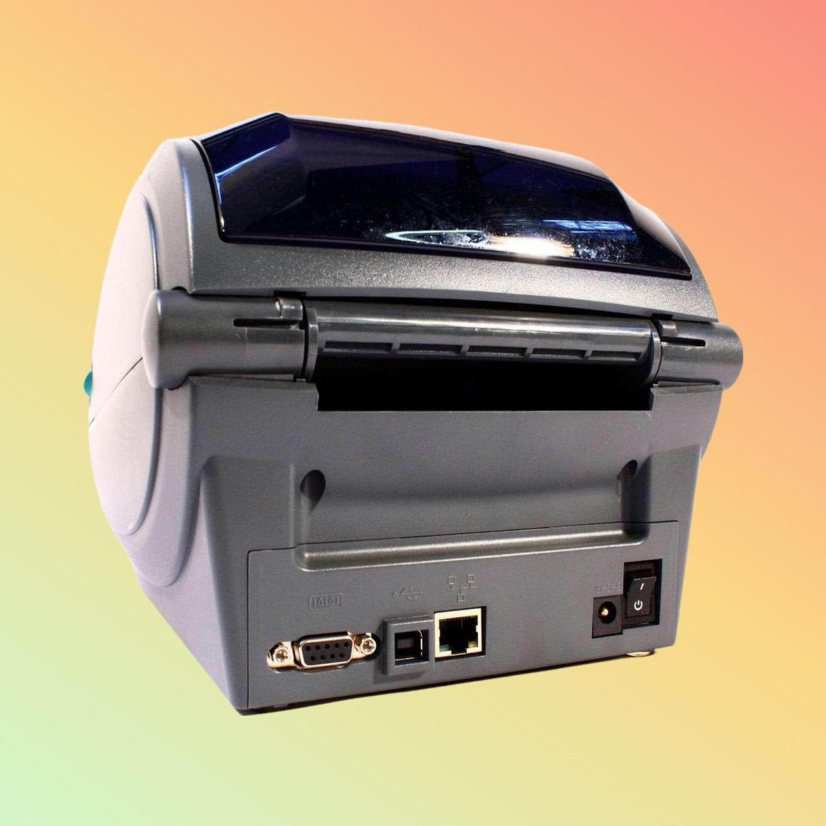 Zebra GX430T printer connectivity ports Ethernet USB