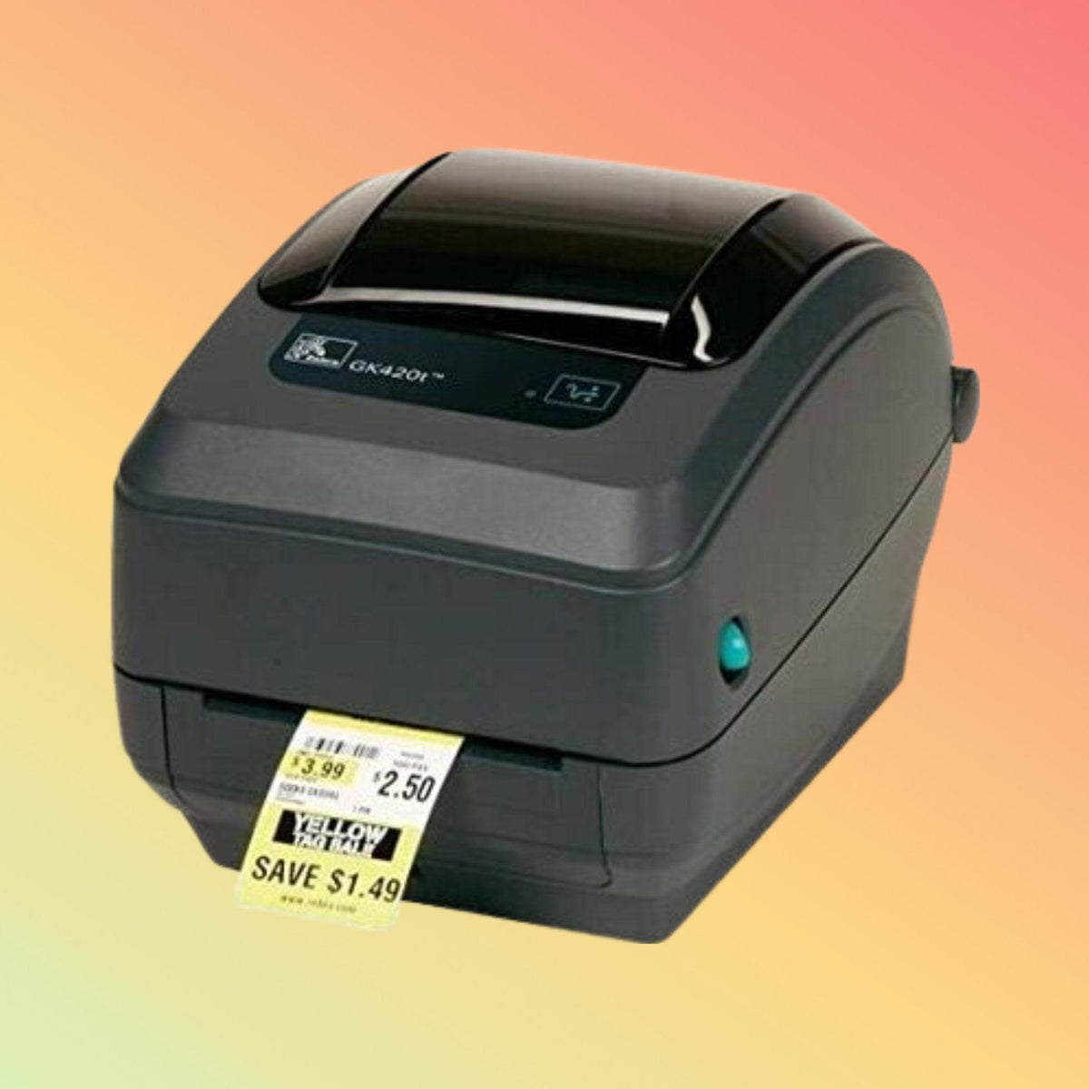 "Zebra GX430T barcode label printing high-quality output"