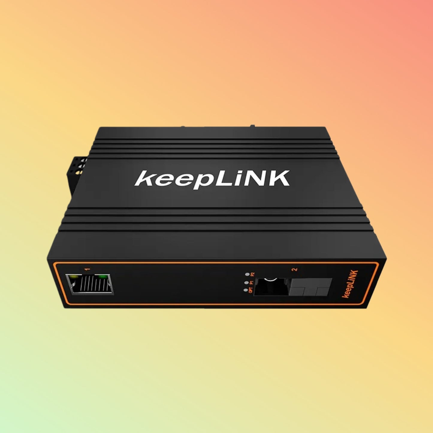 10/100Mbps Industrial Gigabit 1 Fiber Port to 1 RJ45 Port Dual Fiber Media Converter - NEOTECH