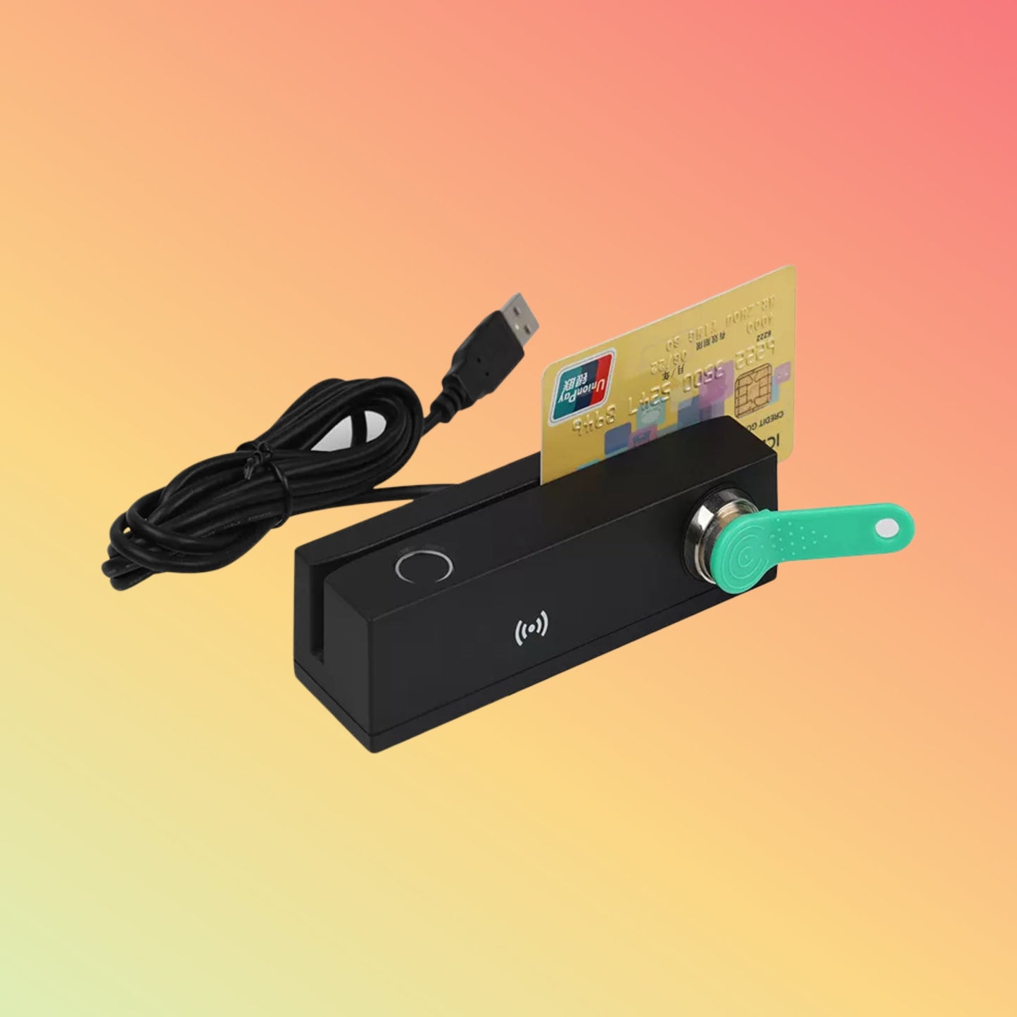 13.56 MHz NFC MSR Fingerprint I - Button Card Reader MFR120 - NEOTECH