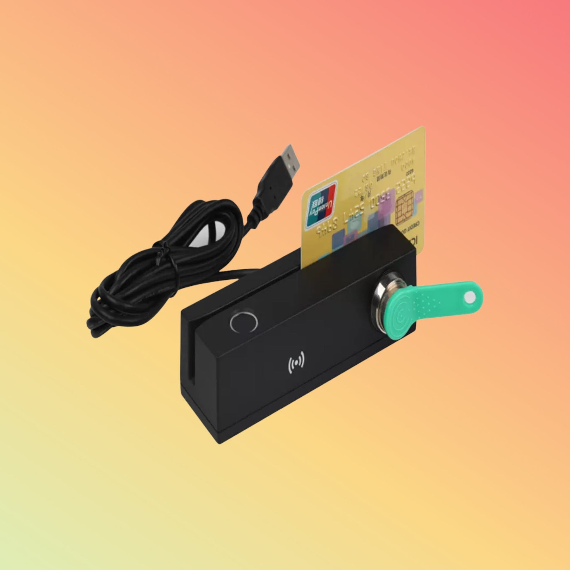 13.56 MHz NFC MSR Fingerprint I - Button Card Reader MFR120 - NEOTECH