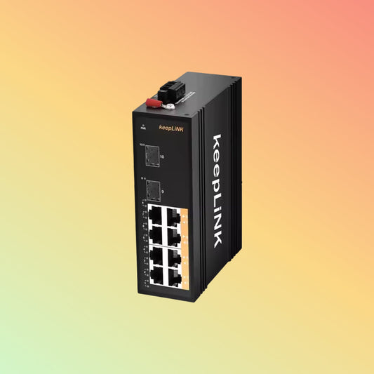 2 1000M SFP with 4 10/100/1000M Industrial Ethernet switch 20G 12V 24V network switch security - NEOTECH