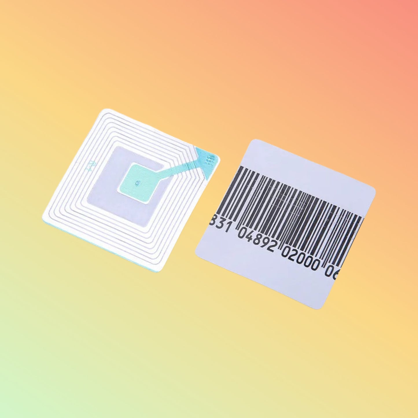 40mmx40mm Supermarket EAS RF Anti - Theft Security Labels - NEOTECH