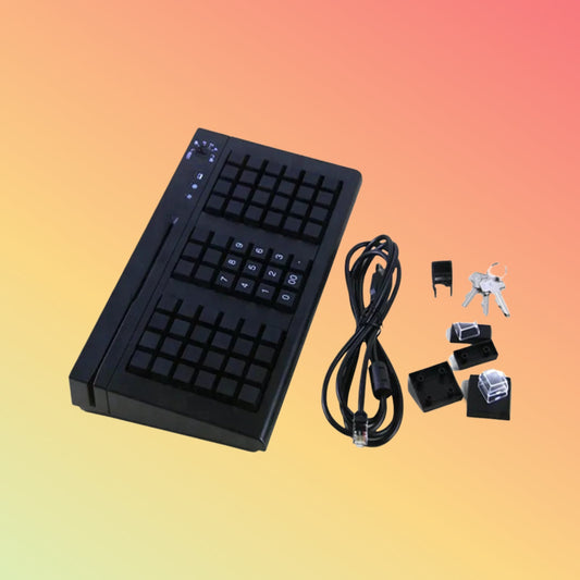 66 Keys POS Programmable Keyboard USB PS/2 Interface with MSR KB66M - NEOTECH