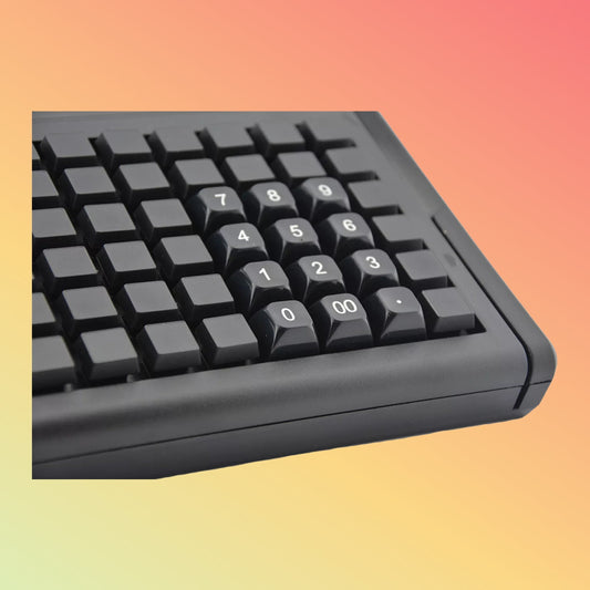 78Keys USB PS/2 Programming POS Keyboard With Magnetic Stripe Card Reader KB78M - S - NEOTECH