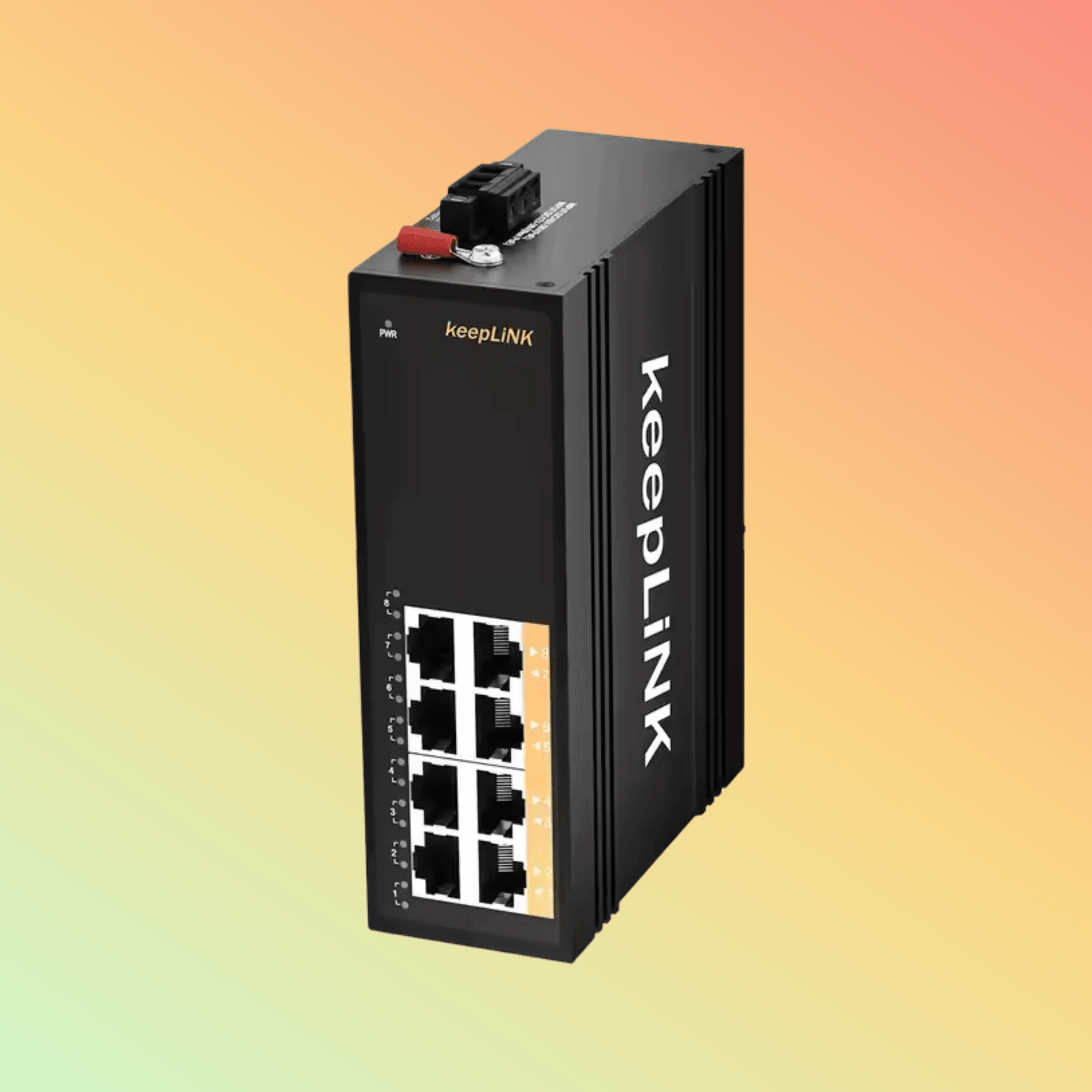 8 PoE POE+ 120W 240W Ethernet Switch Layer 2 Unmanaged - 30 to 75 Degree C Operate Temp for Harsh Environment - NEOTECH